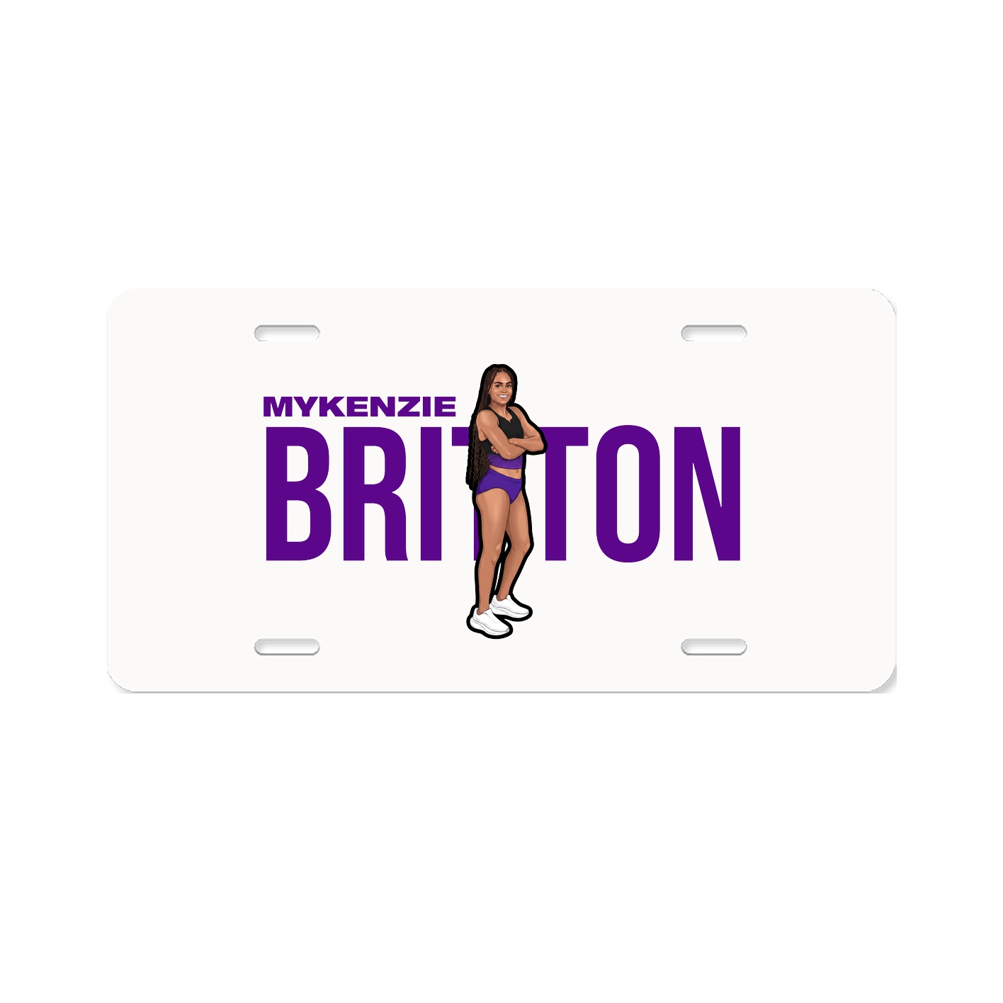 License Plate — Player Name in Classic