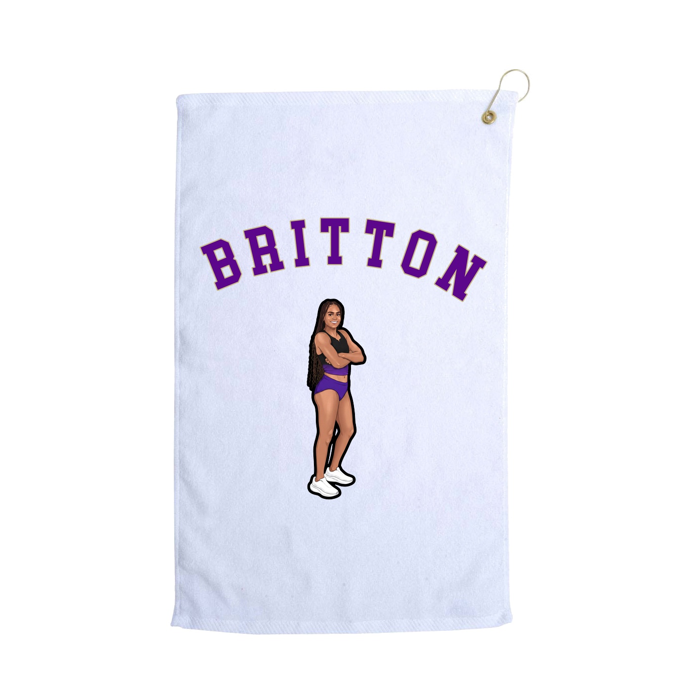 Golf Towel — Shirsey Arch in White