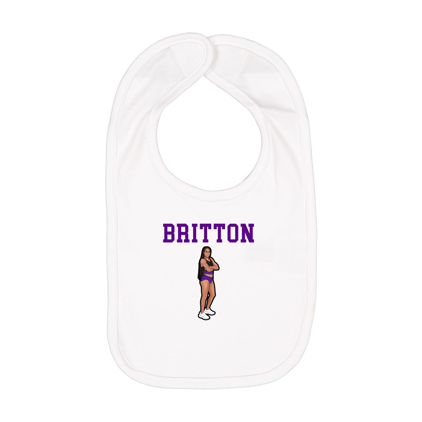Infant Bib — Shirsey in White