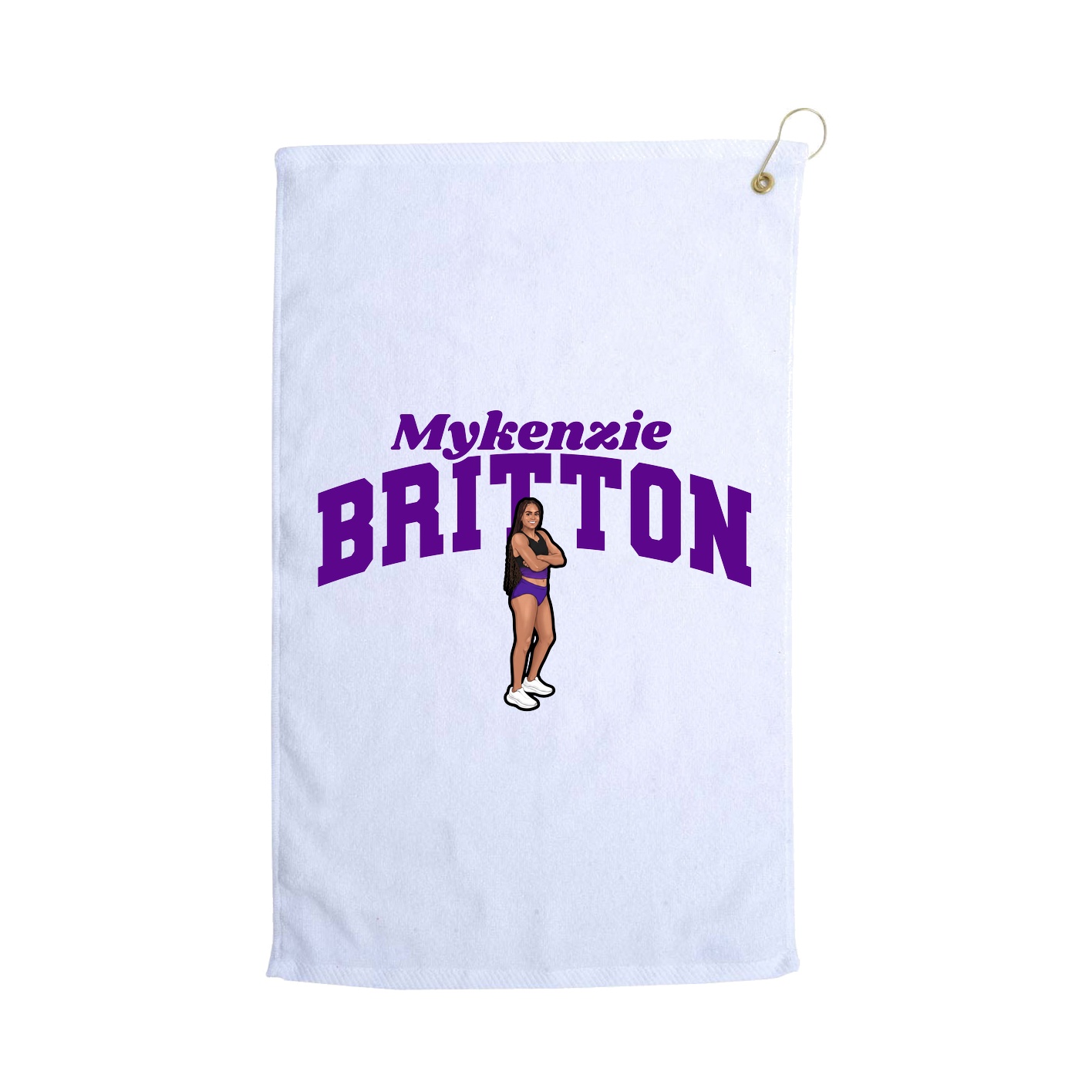 Golf Towel — Signature Arch in White