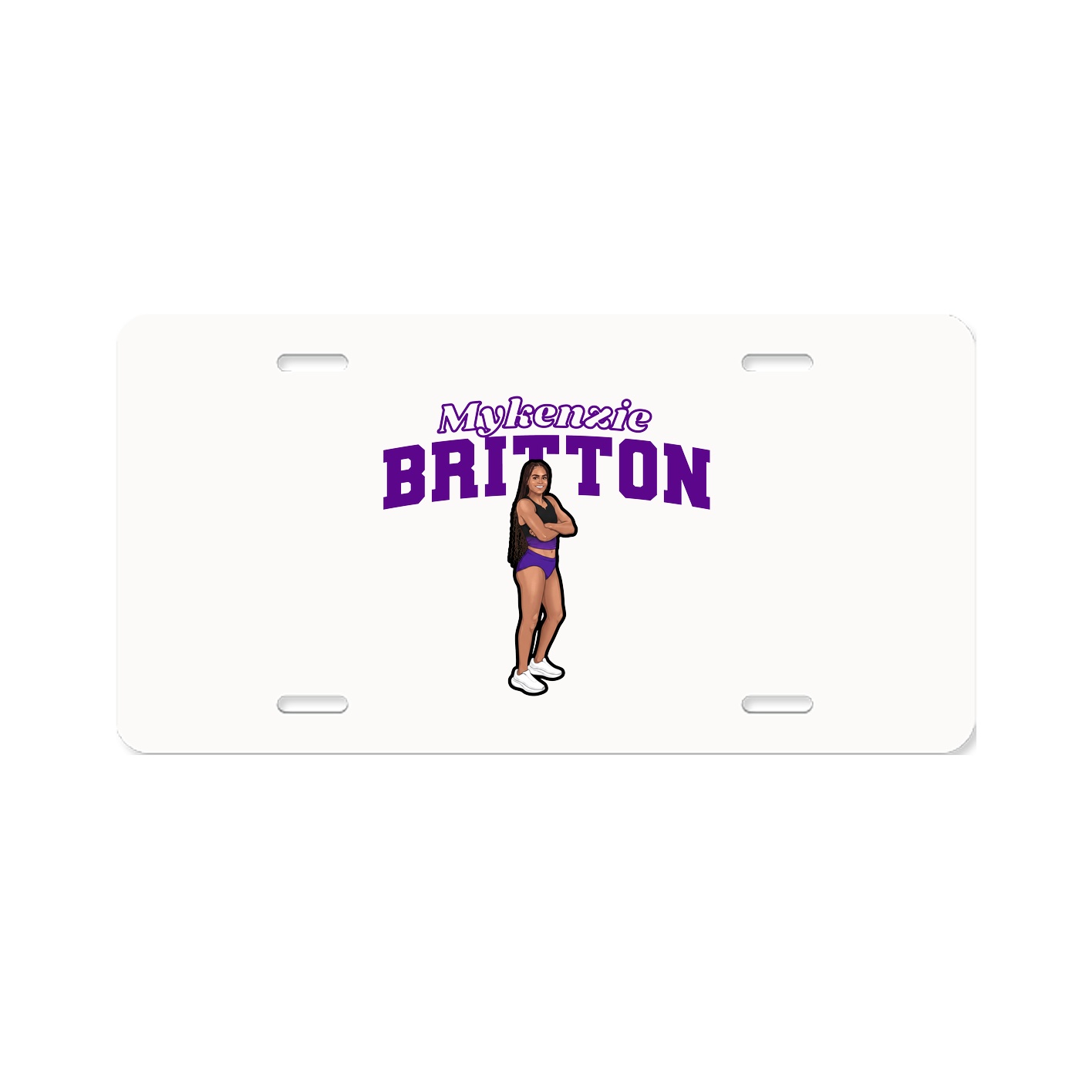 License Plate — Name Arch in Classic