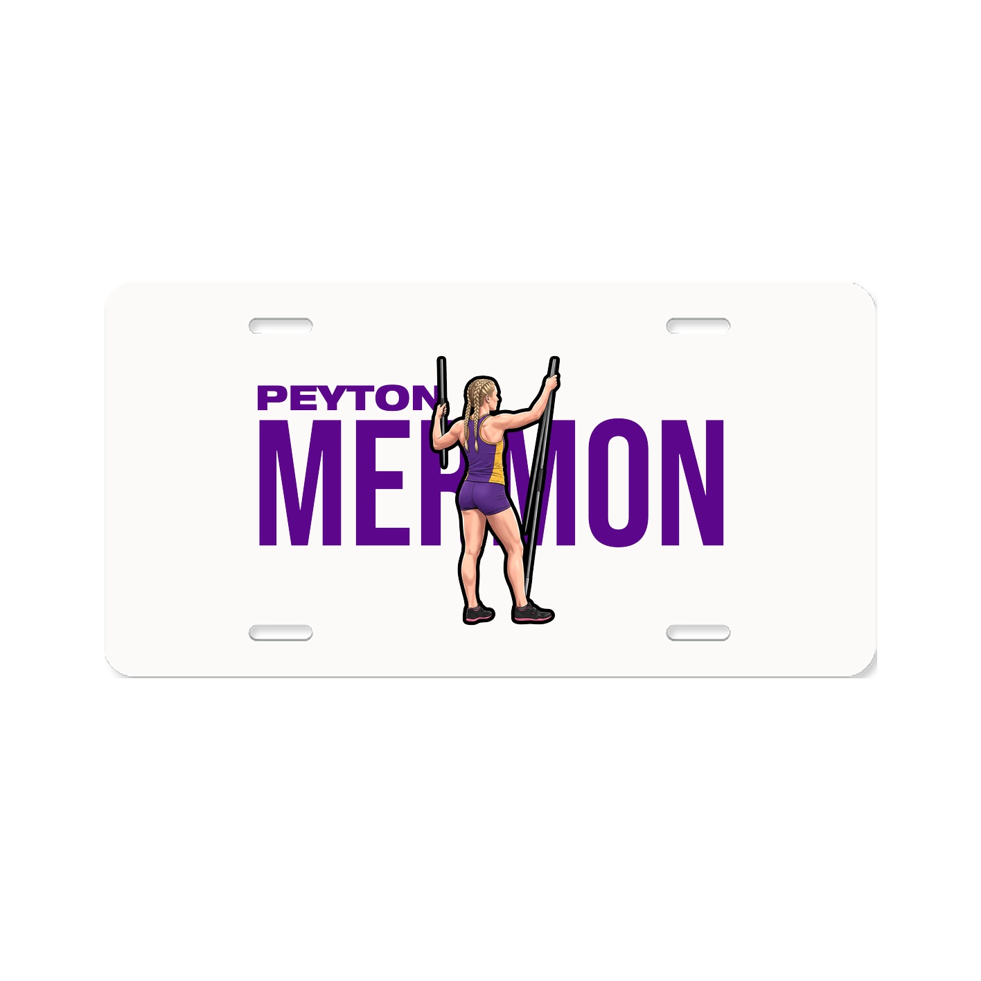 License Plate — Player Name in Classic