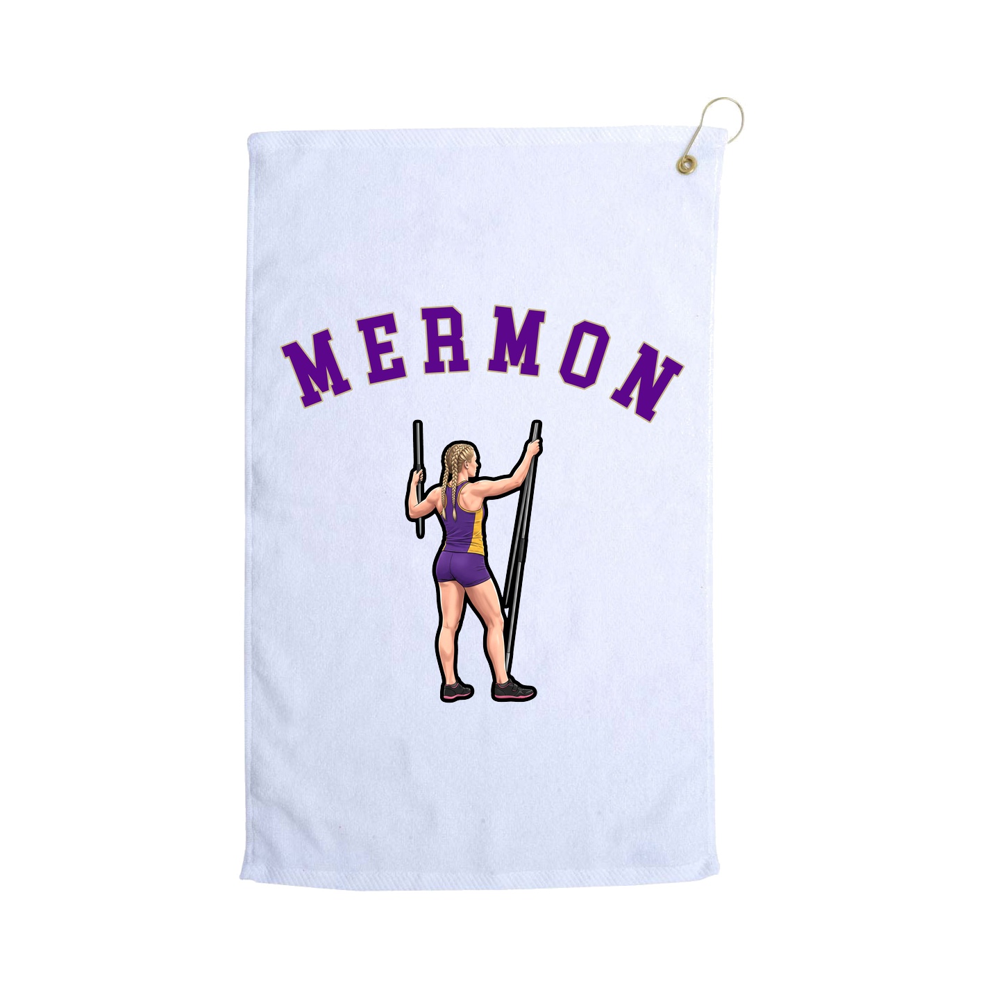 Golf Towel — Shirsey Arch in White