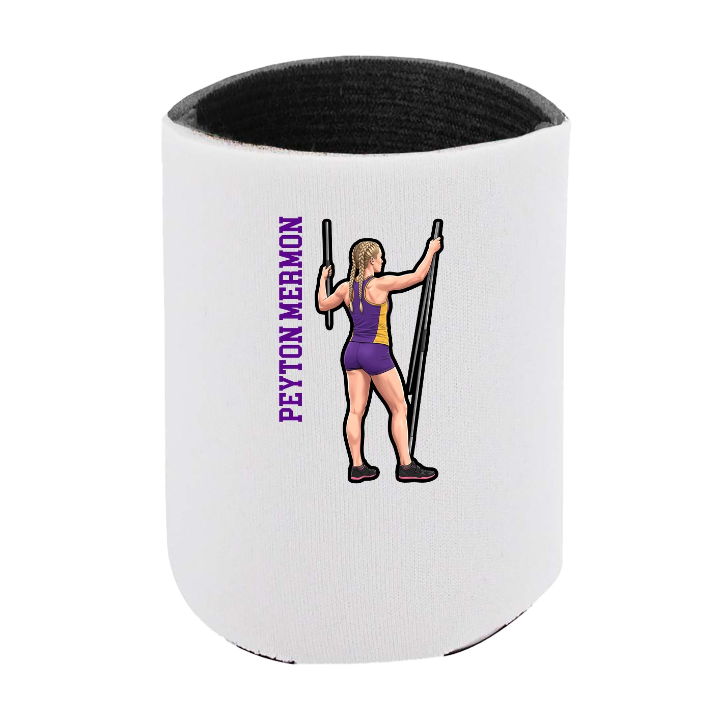 Can Holder — Name Vertical in White