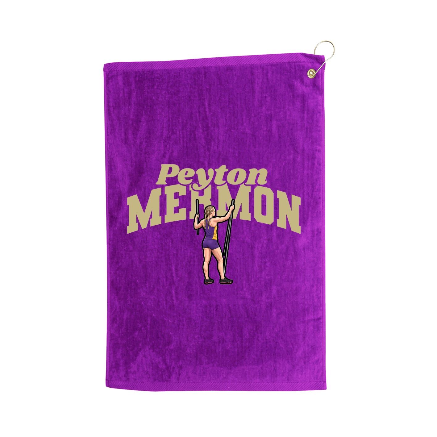 Golf Towel — Signature Arch in Purple