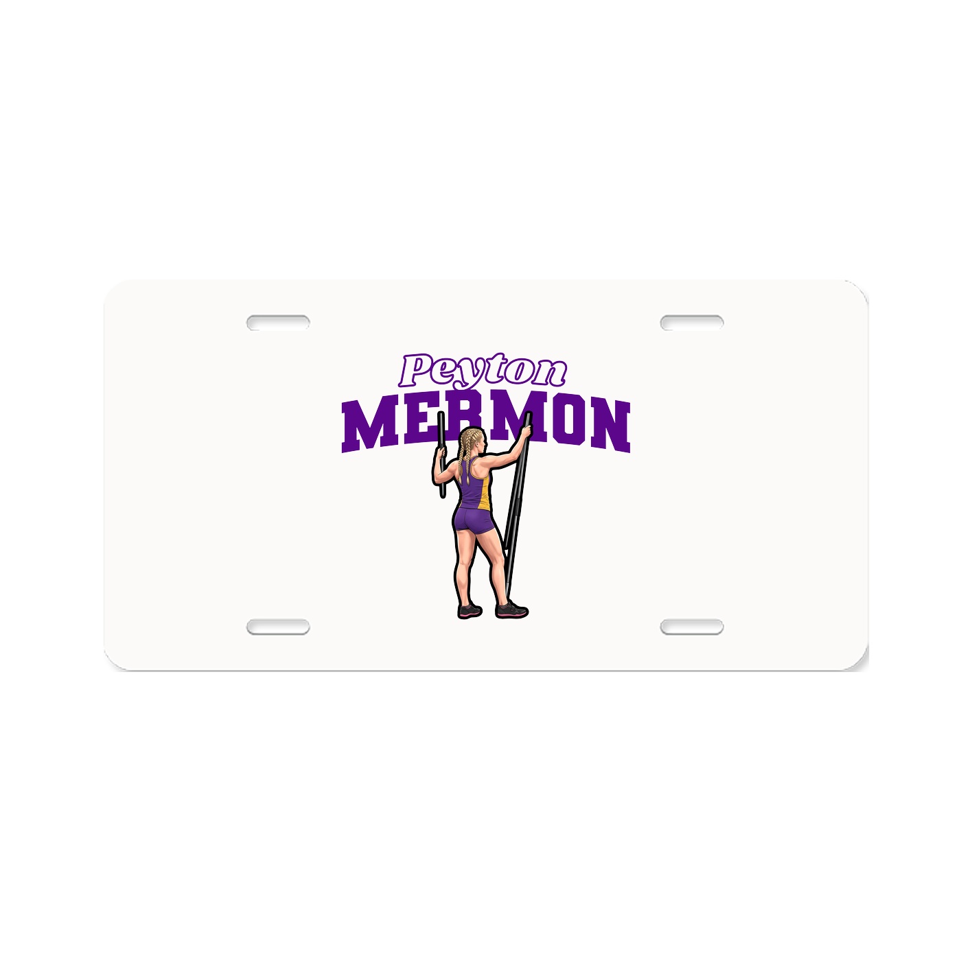 License Plate — Name Arch in Classic