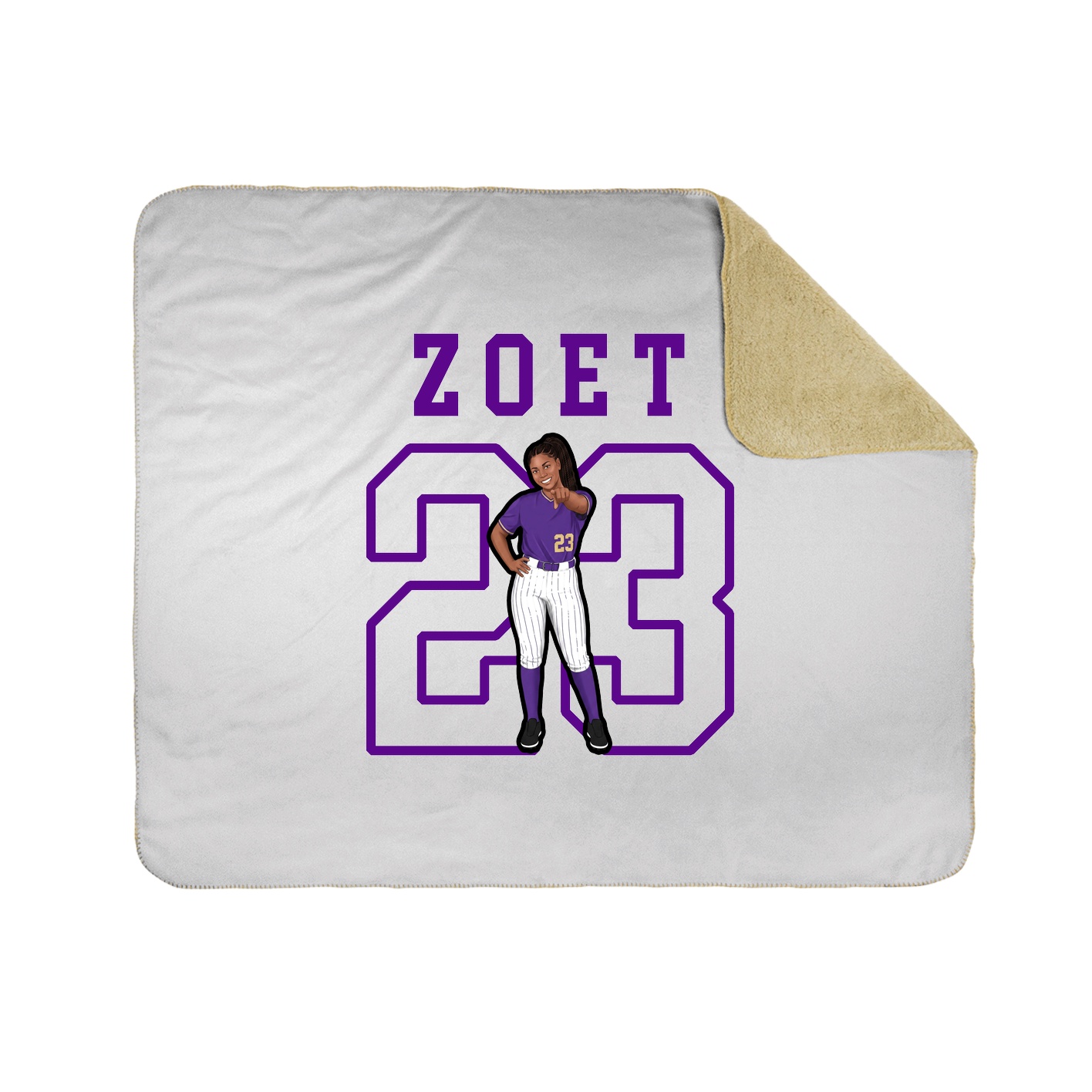 Throw Blanket — Shirsey in White