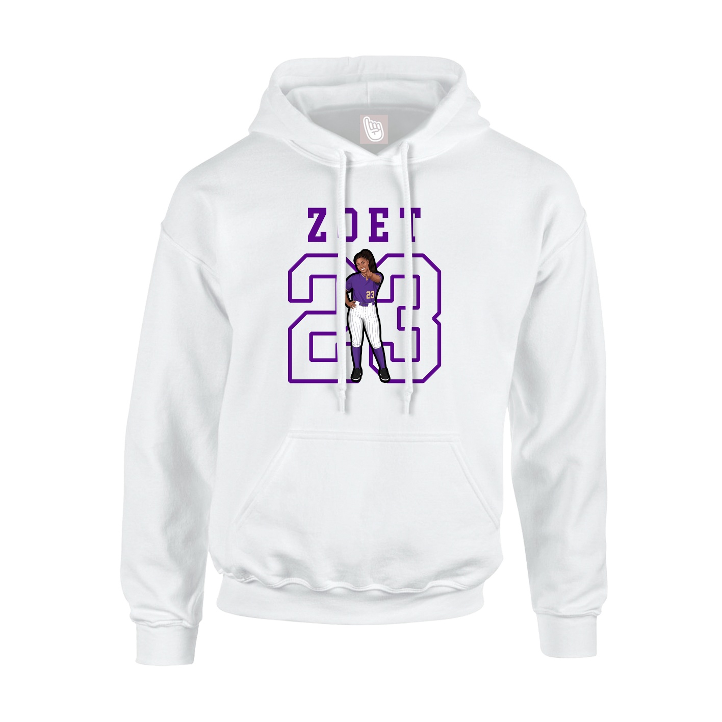 Hoodie — Shirsey in White