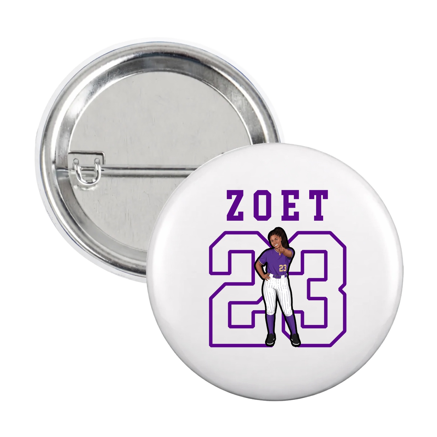 Game Day Button — Shirsey in White
