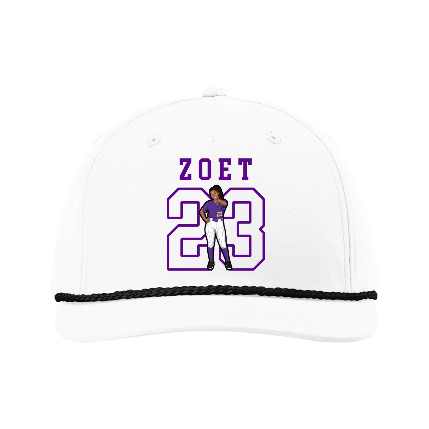Five-Panel Classic Rope Cap — Shirsey in White
