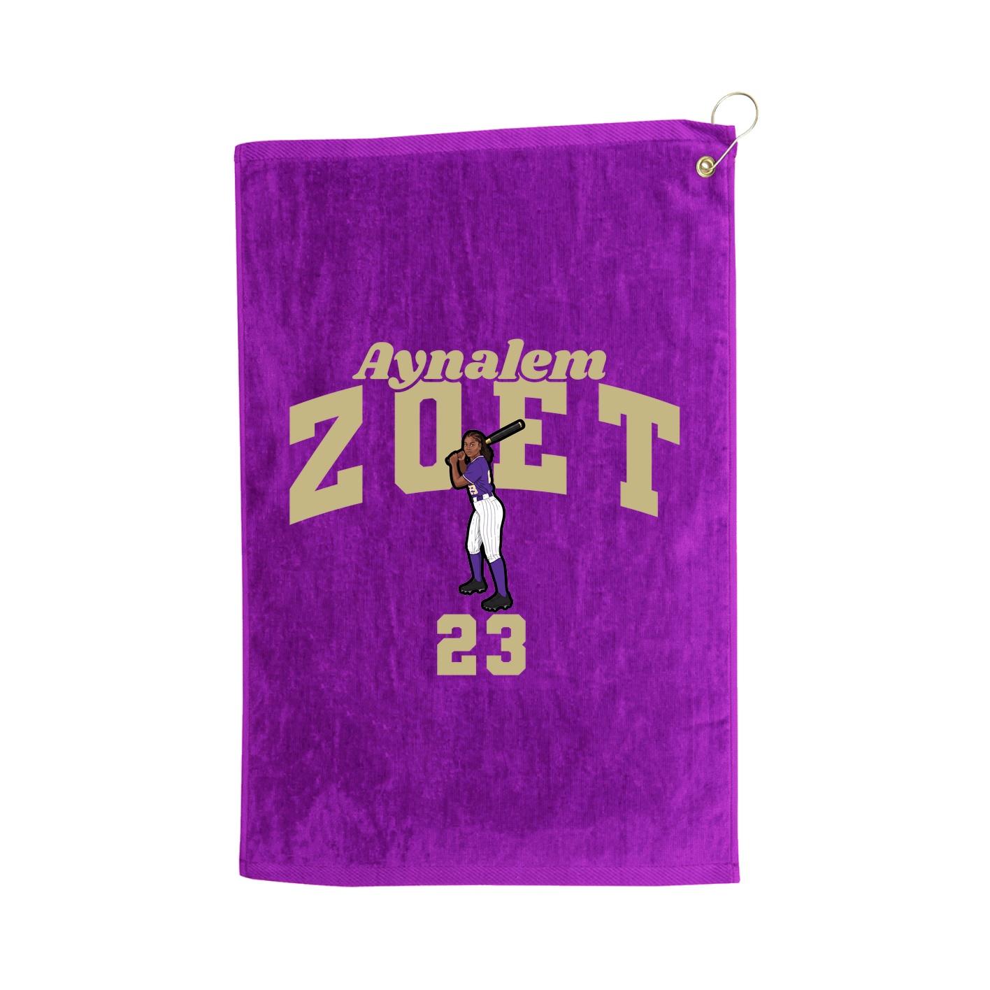 Golf Towel — Signature Arch in Purple