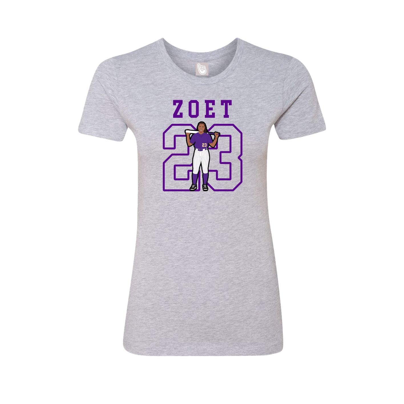 Fitted Women's Tee — Shirsey in Grey