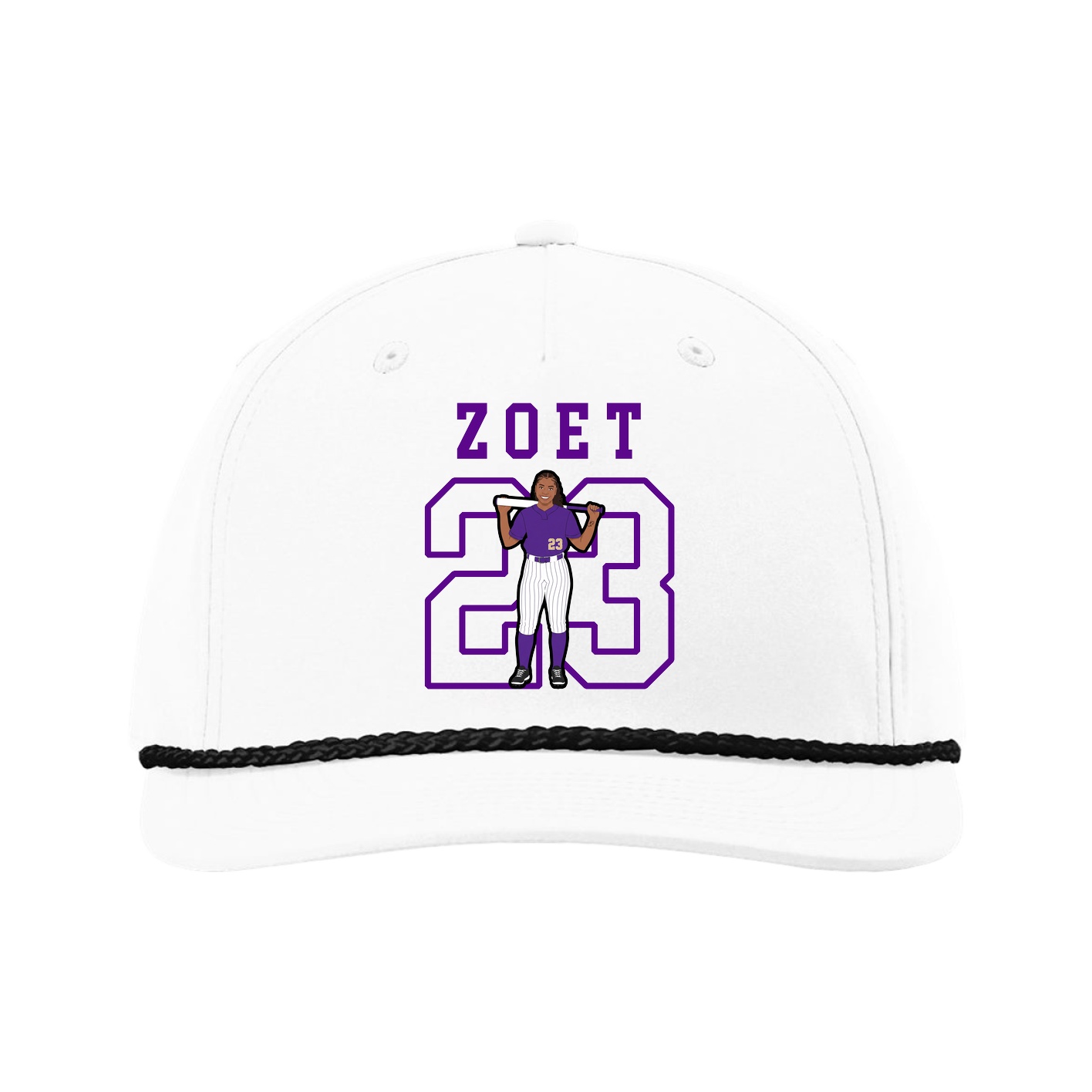 Five-Panel Classic Rope Cap — Shirsey in White