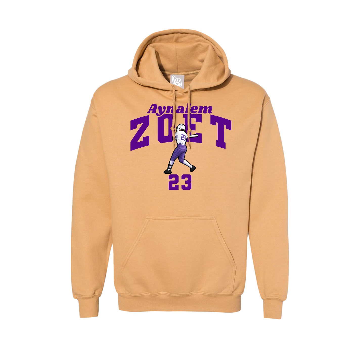Hoodie — Signature Arch in Vegas Gold