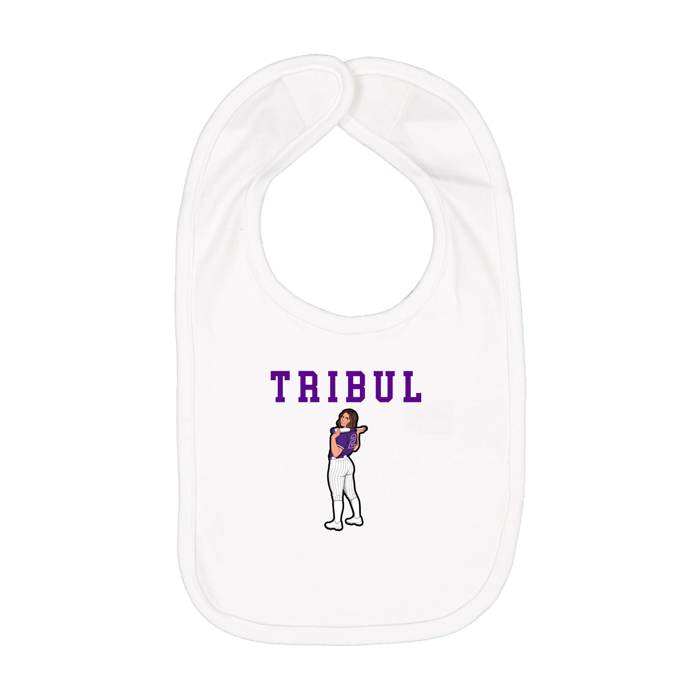 Infant Bib — Shirsey in White