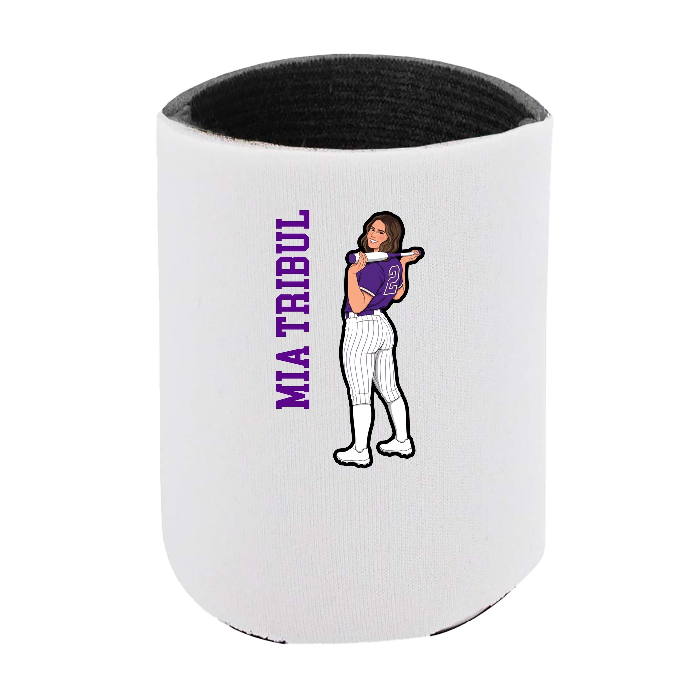Can Holder — Name Vertical in White