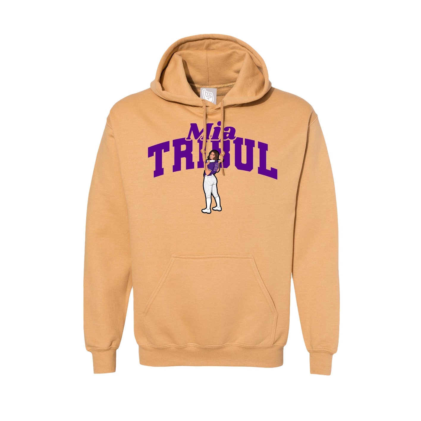 Hoodie — Signature Arch in Vegas Gold