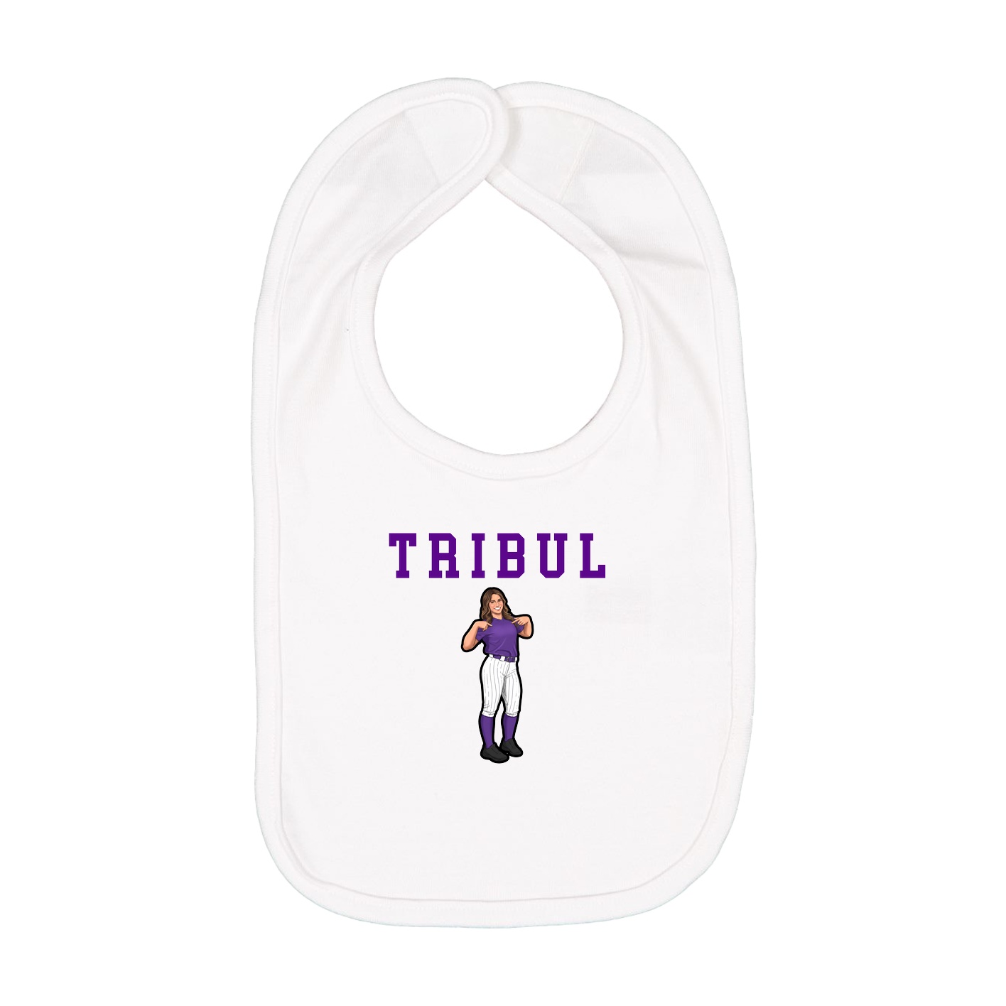 Infant Bib — Shirsey in White