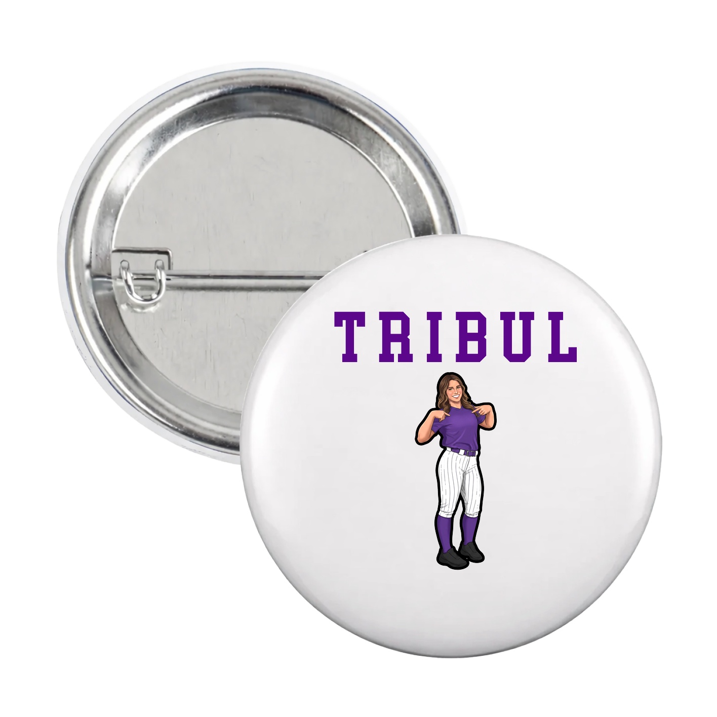 Game Day Button — Shirsey in White