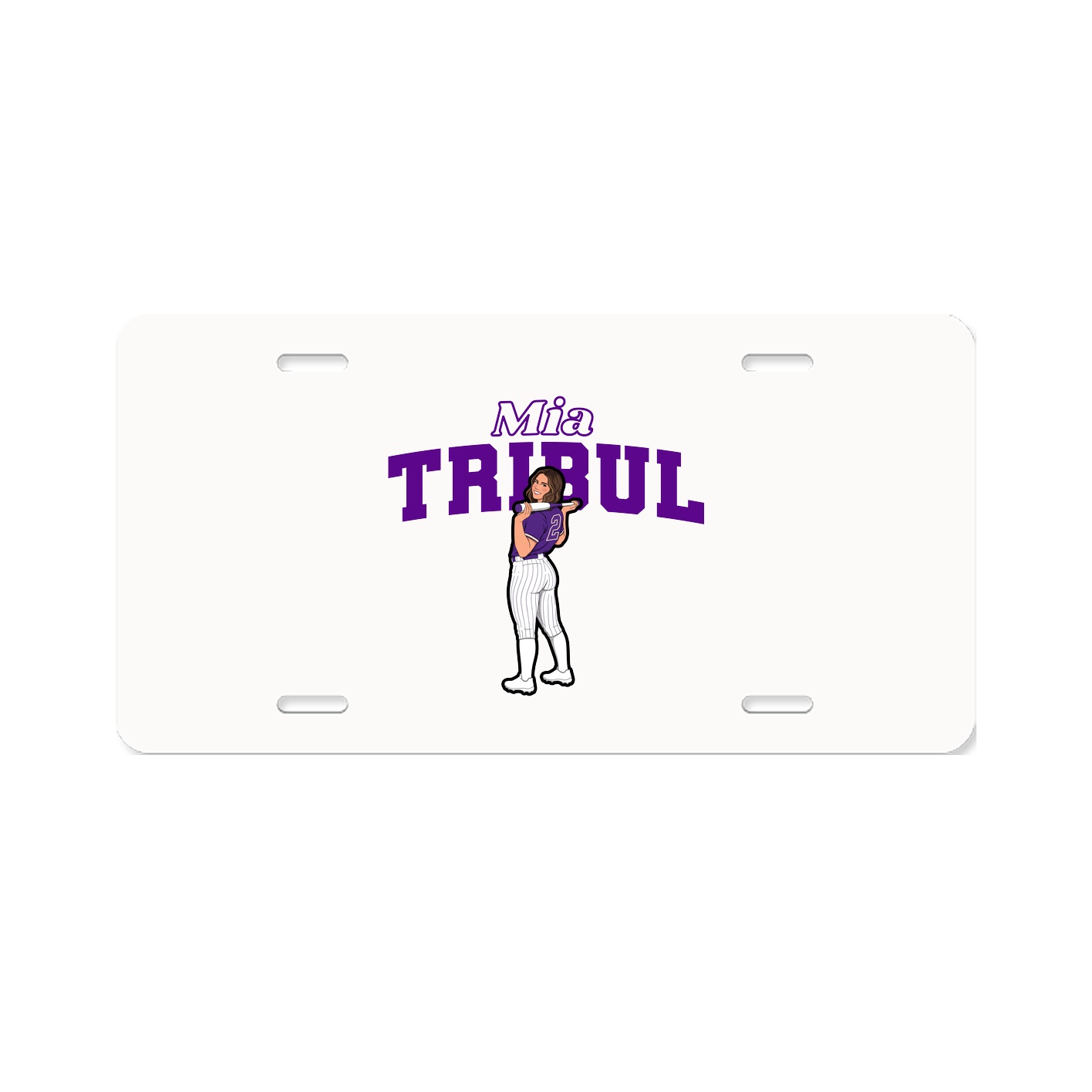 License Plate — Name Arch in Classic
