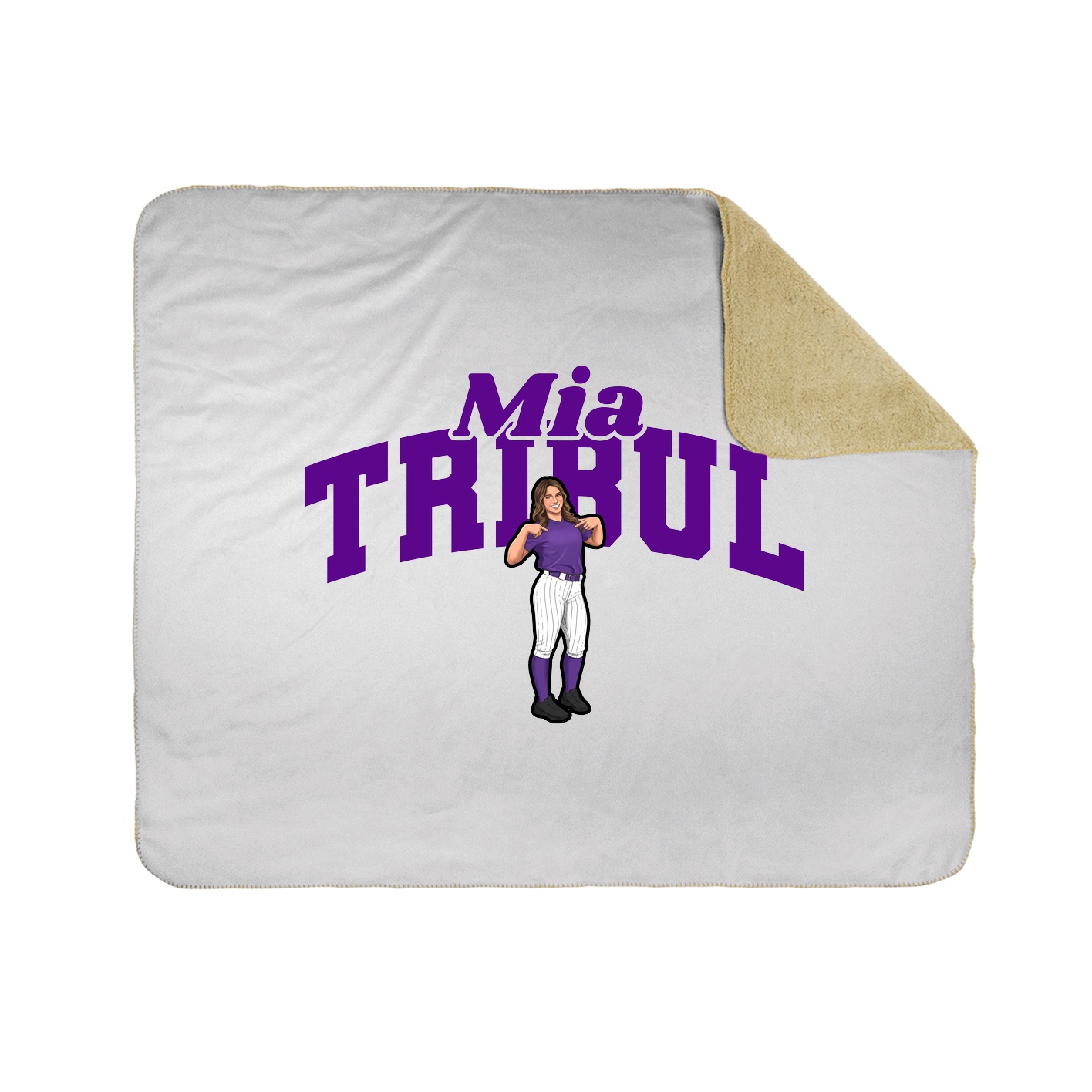 Throw Blanket — Signature Arch in White
