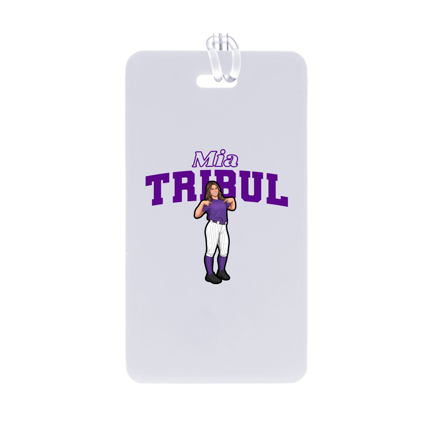 Bag Tag — Name Arch in Classic