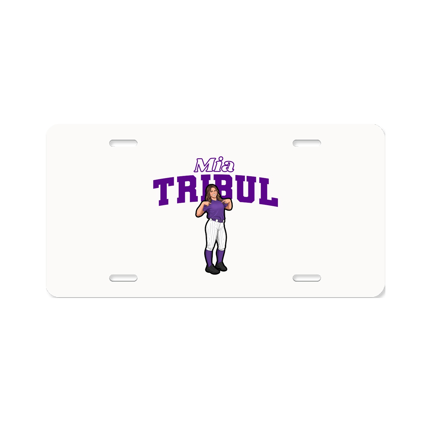 License Plate — Name Arch in Classic