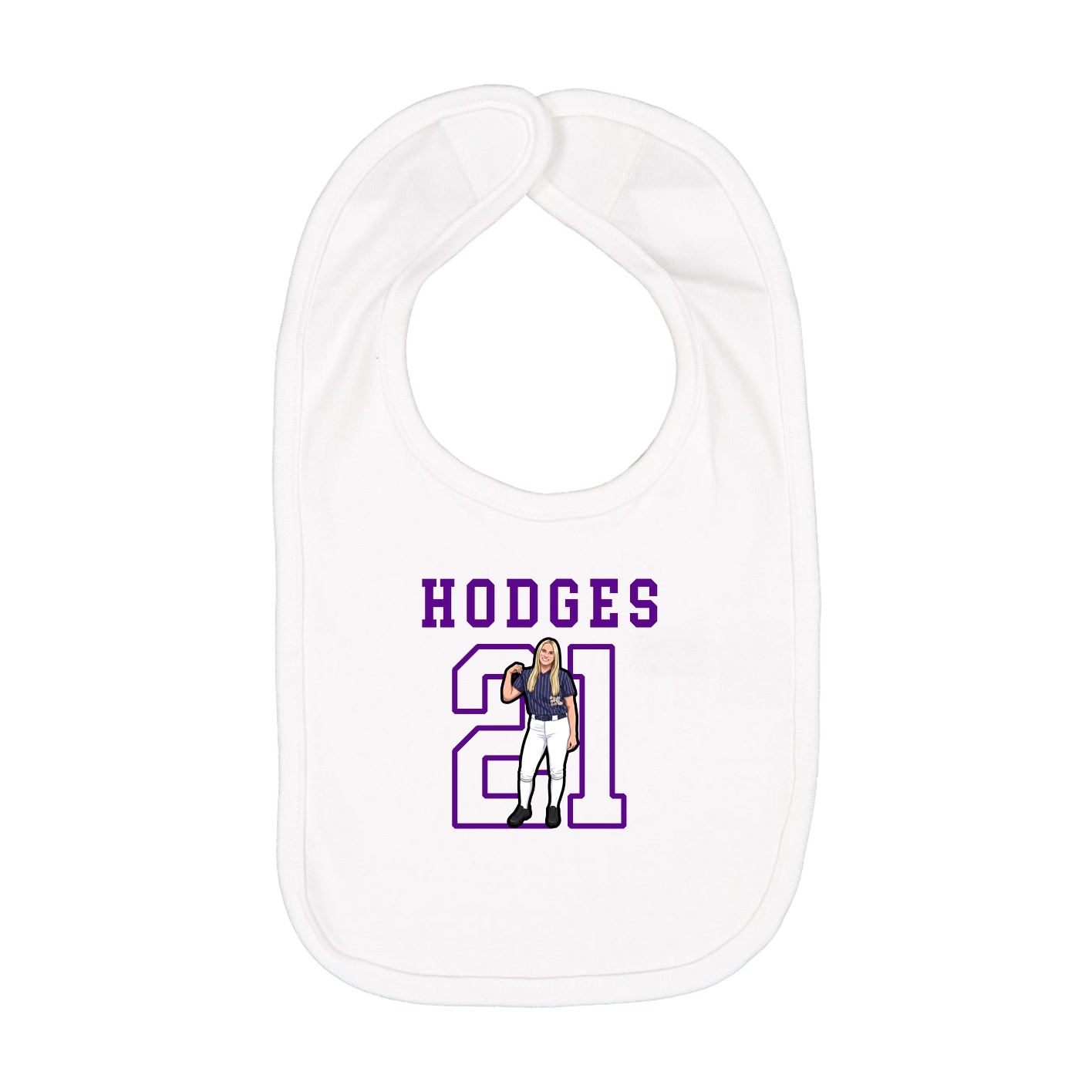 Infant Bib — Shirsey in White