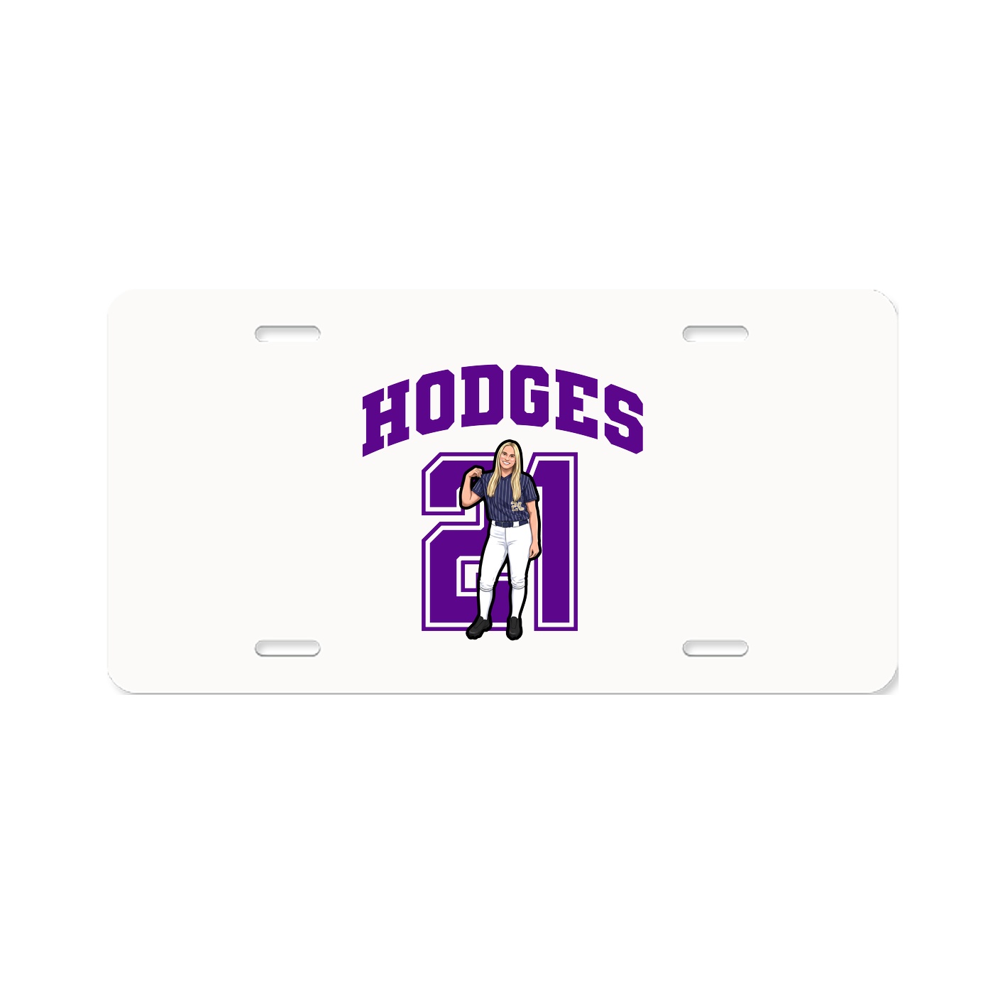 License Plate — Number in Classic