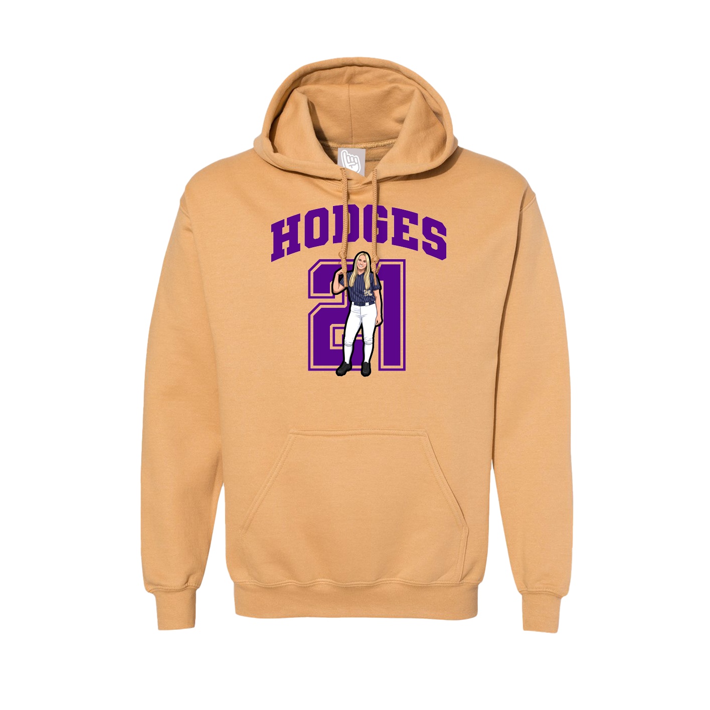 Hoodie — Number in Vegas Gold