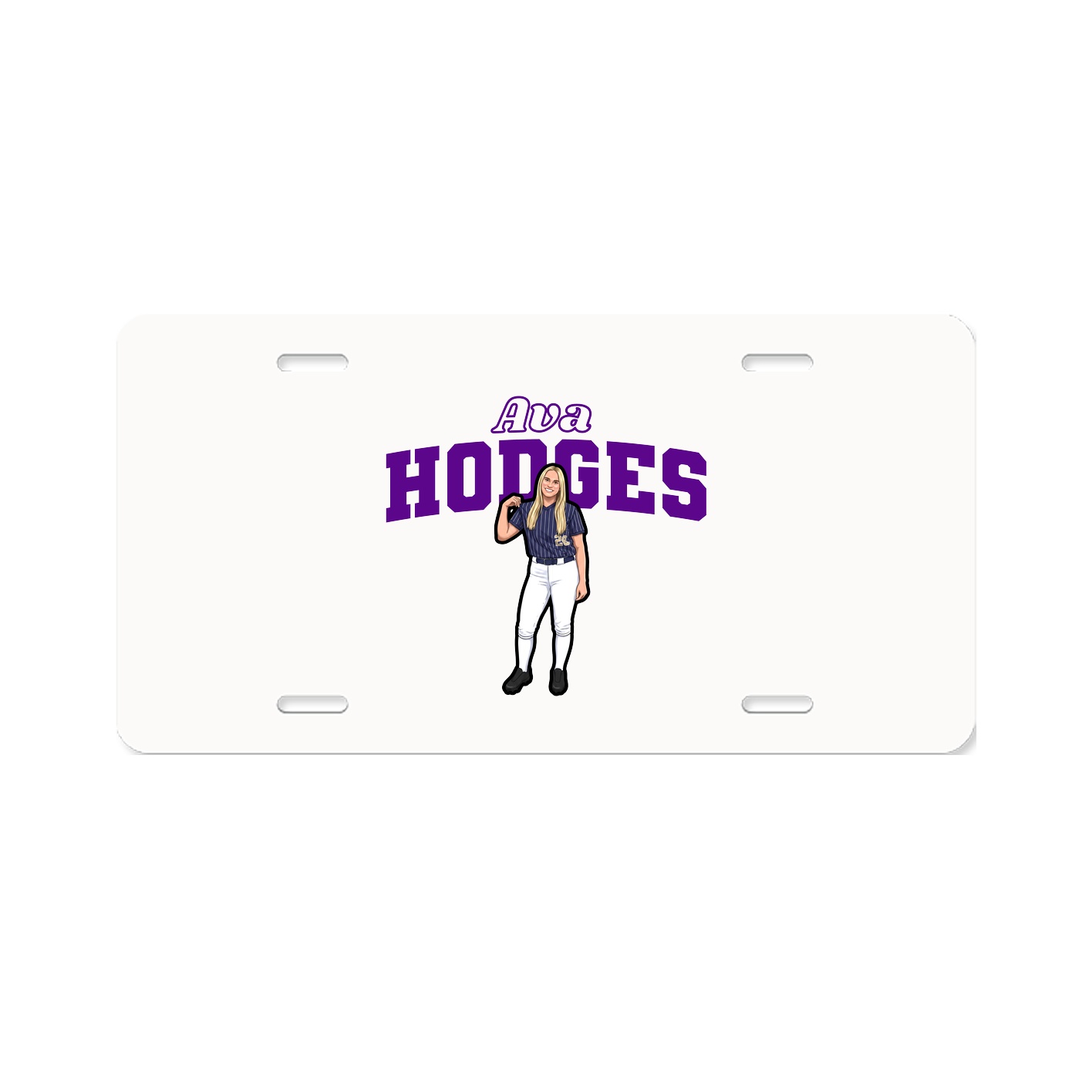 License Plate — Name Arch in Classic