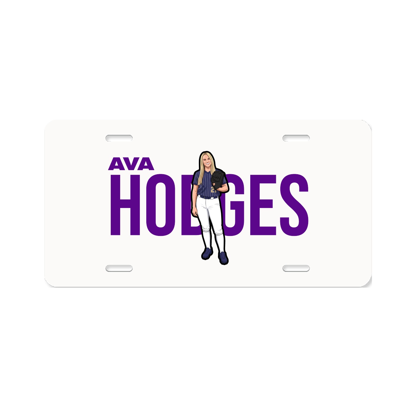 License Plate — Player Name in Classic