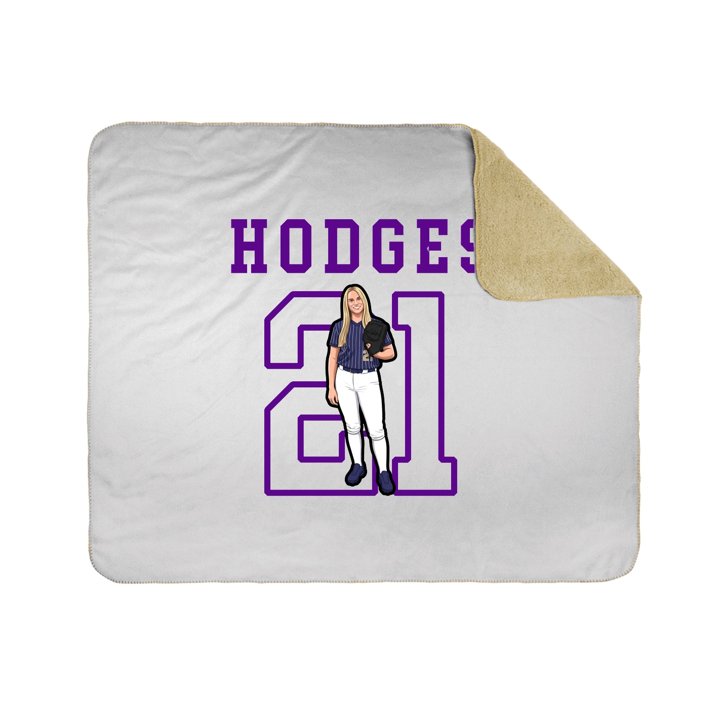Throw Blanket — Shirsey in White