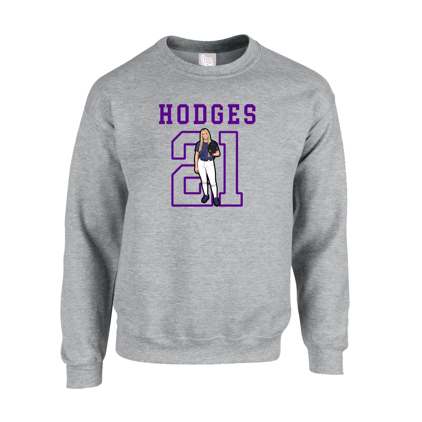 Fleece Crew — Shirsey in Grey