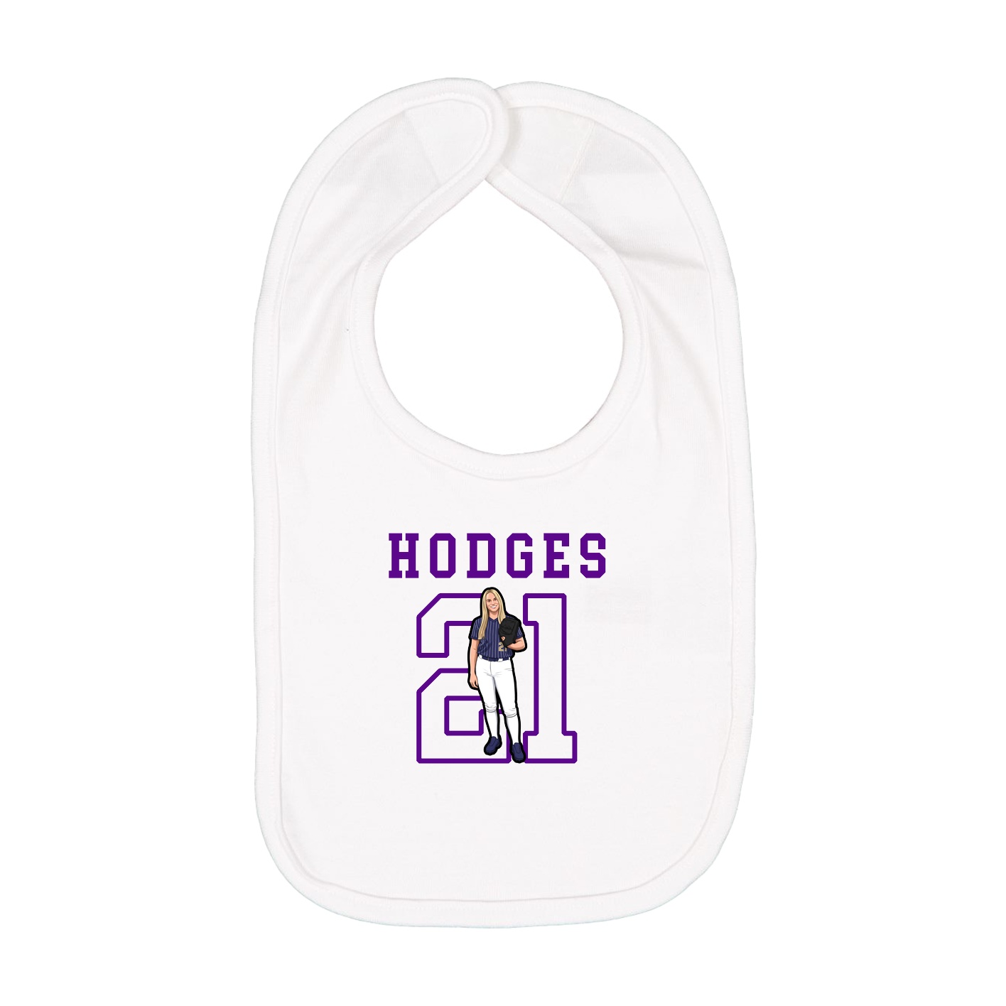 Infant Bib — Shirsey in White