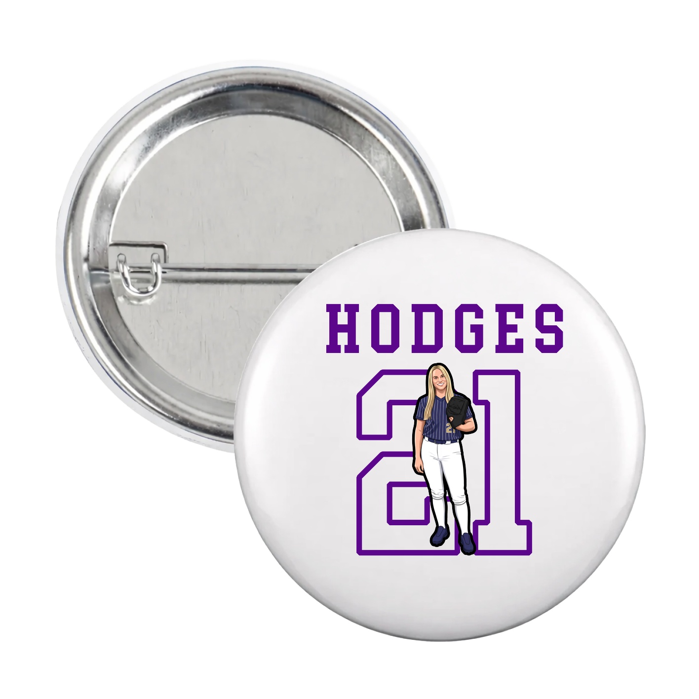 Game Day Button — Shirsey in White