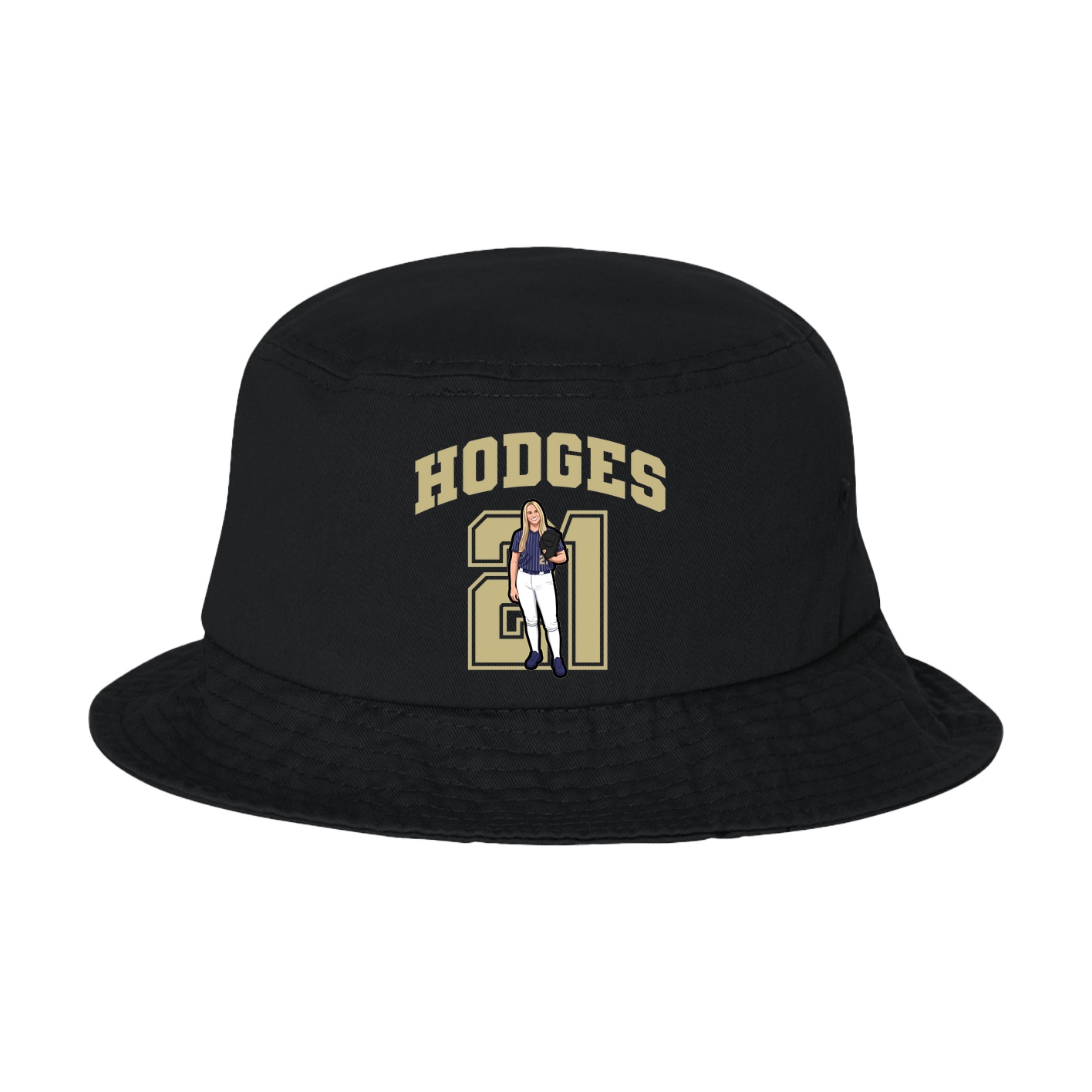 Bucket Cap — Number in Black