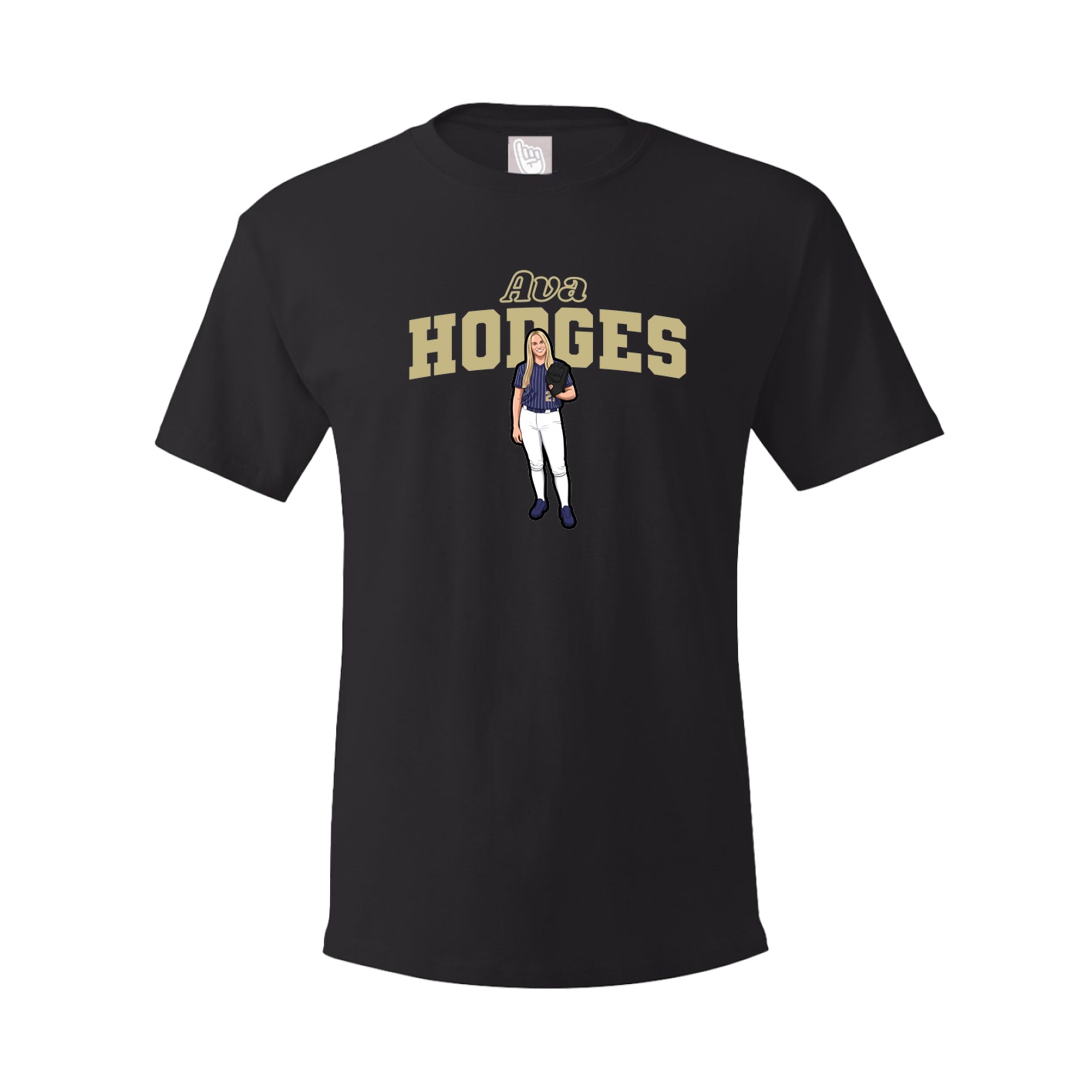 Youth Tee — Name Arch in Black