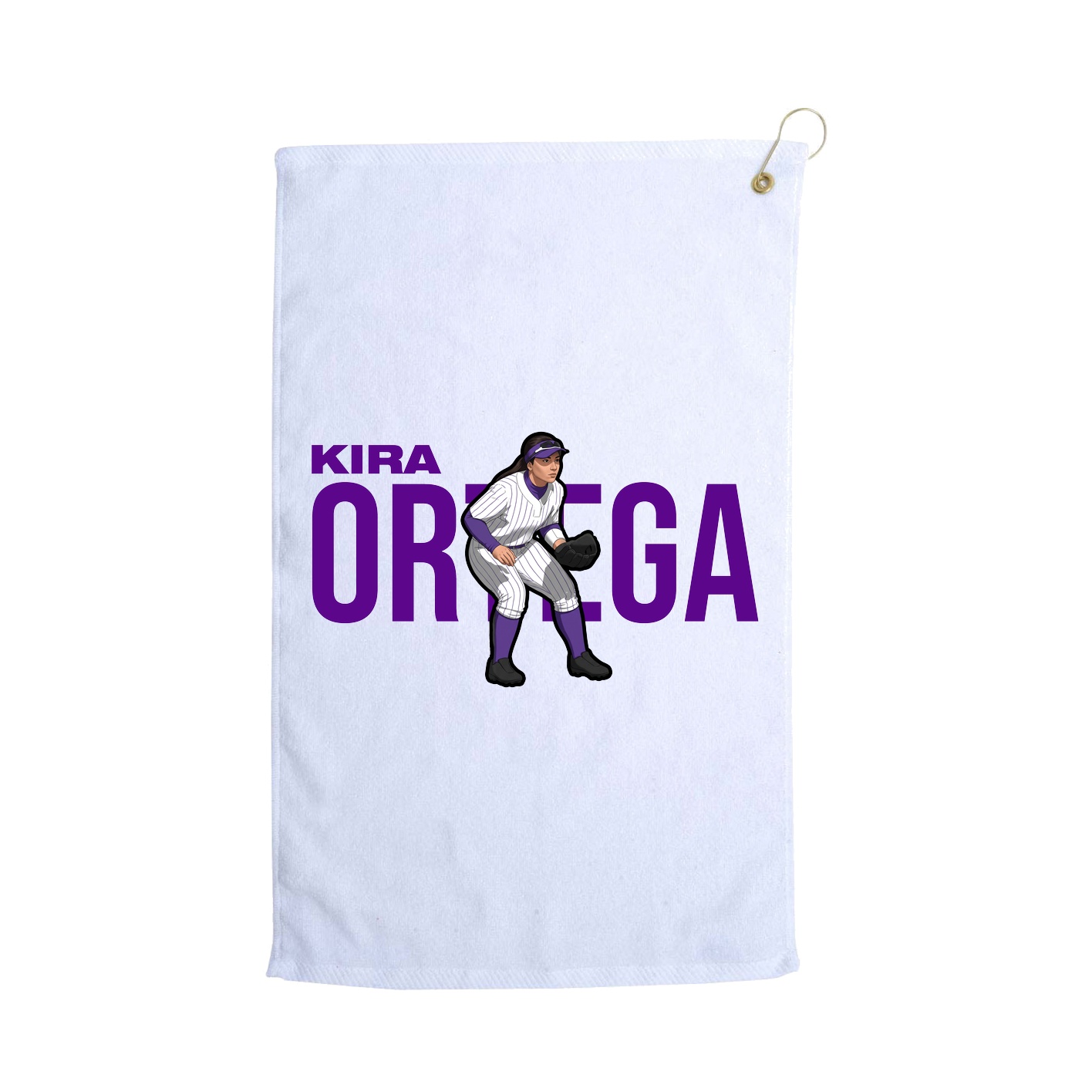 Golf Towel — Player Name in White