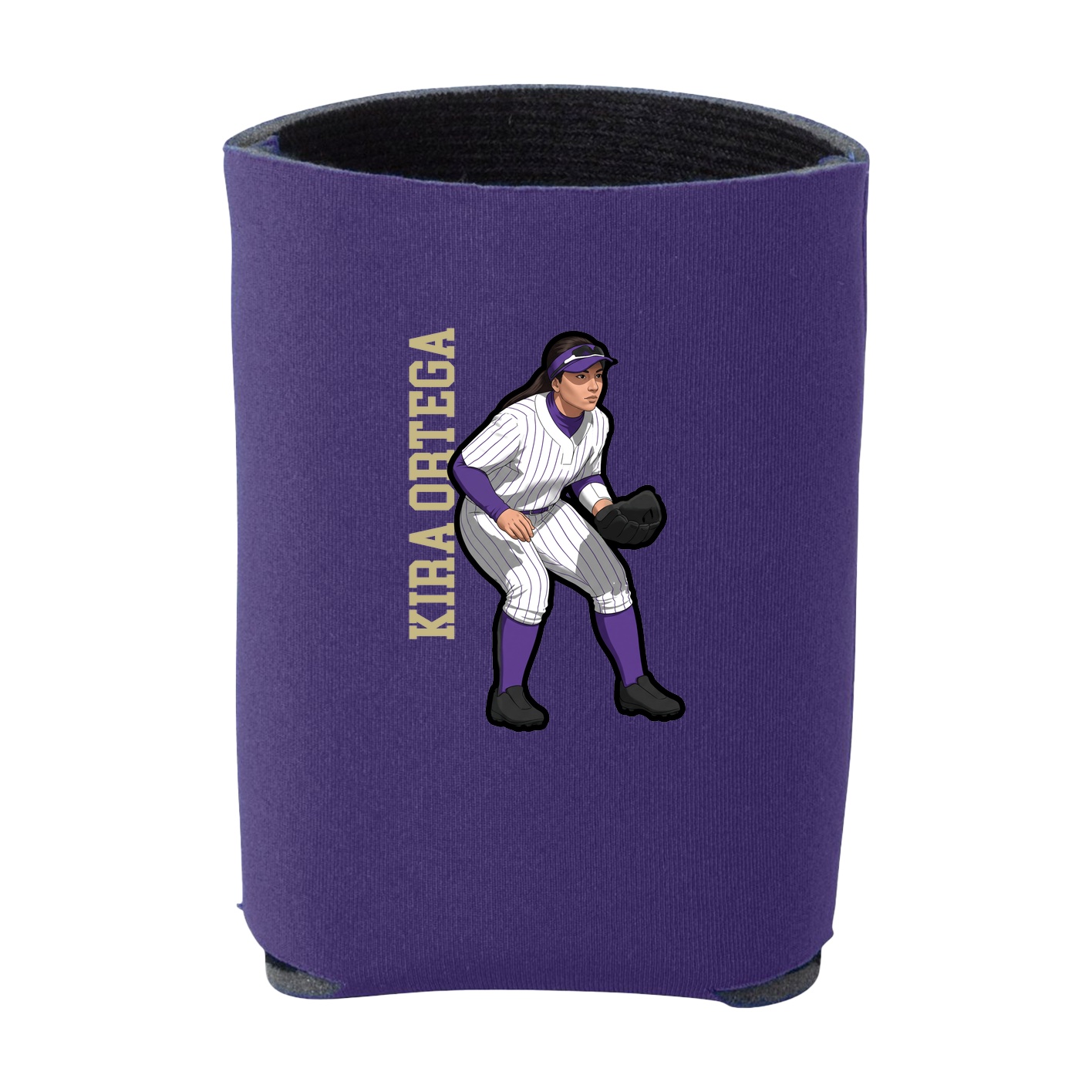 Can Holder — Name Vertical in Purple