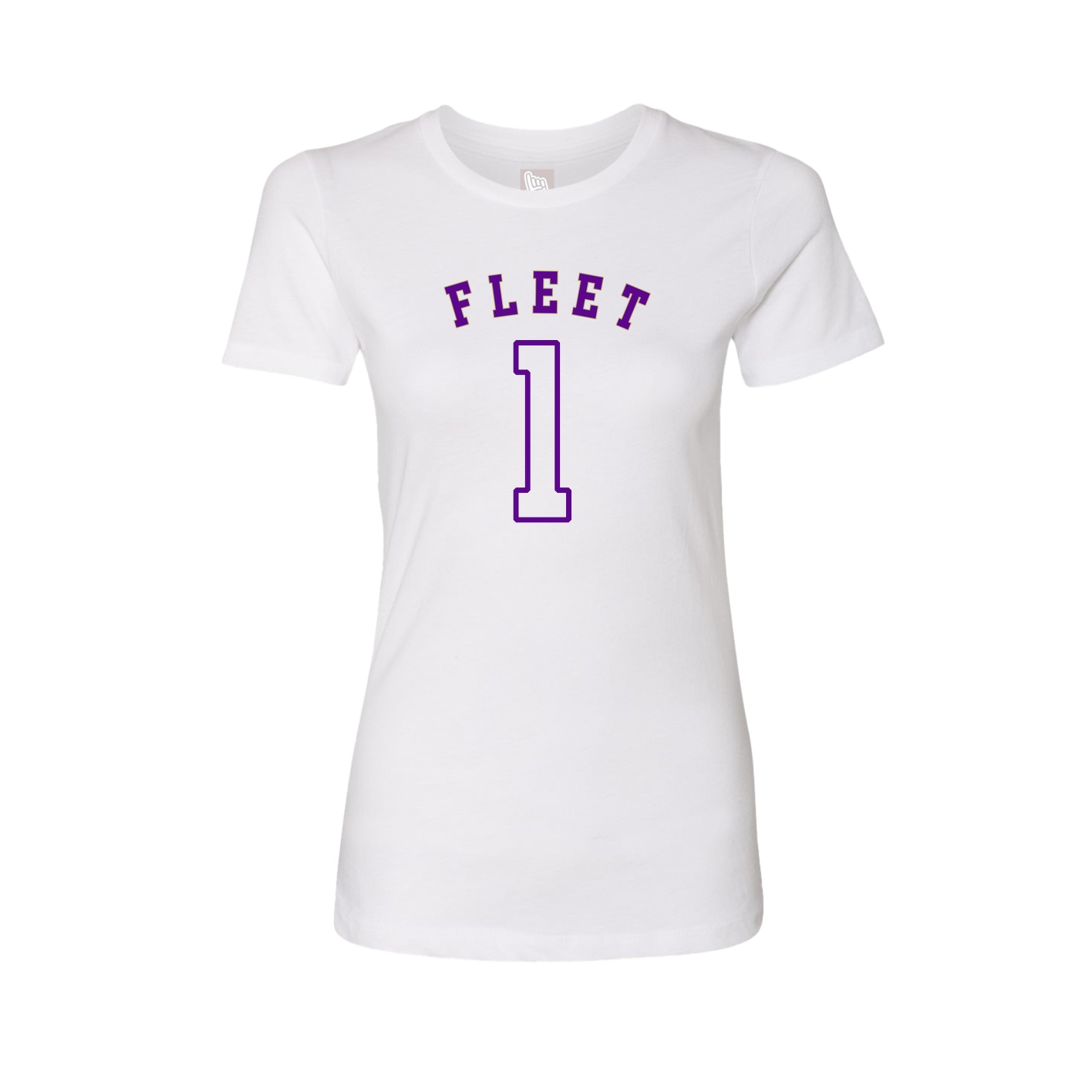 Fitted Women's Tee — Shirsey Arch in White