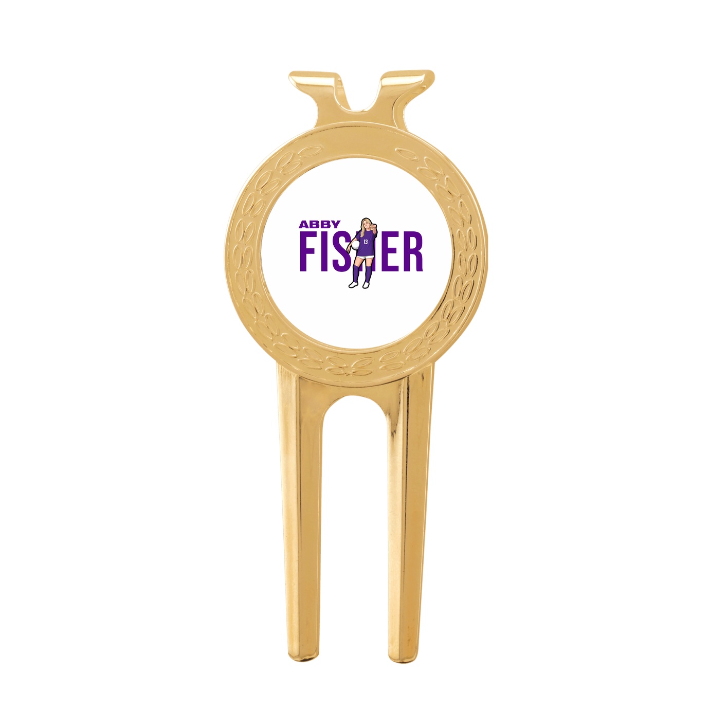 Divot Tool with Ball Marker — Player Name in Classic