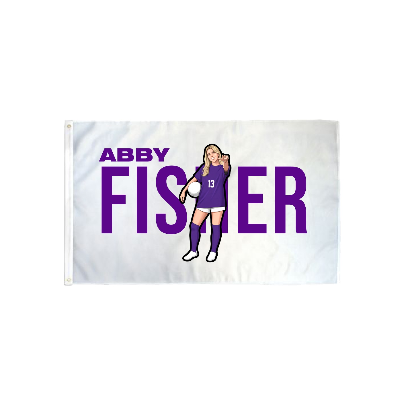 3x5 Flag — Player Name in Classic