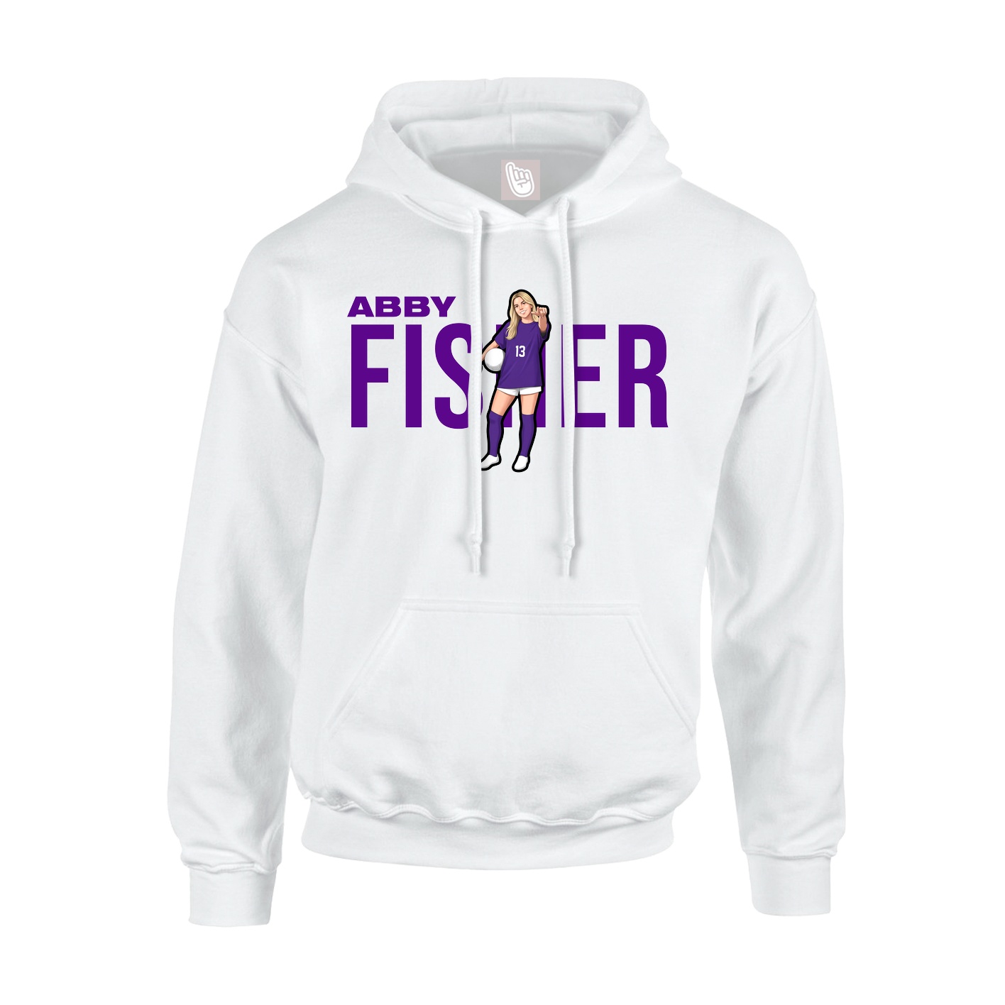 Hoodie — Player Name in White