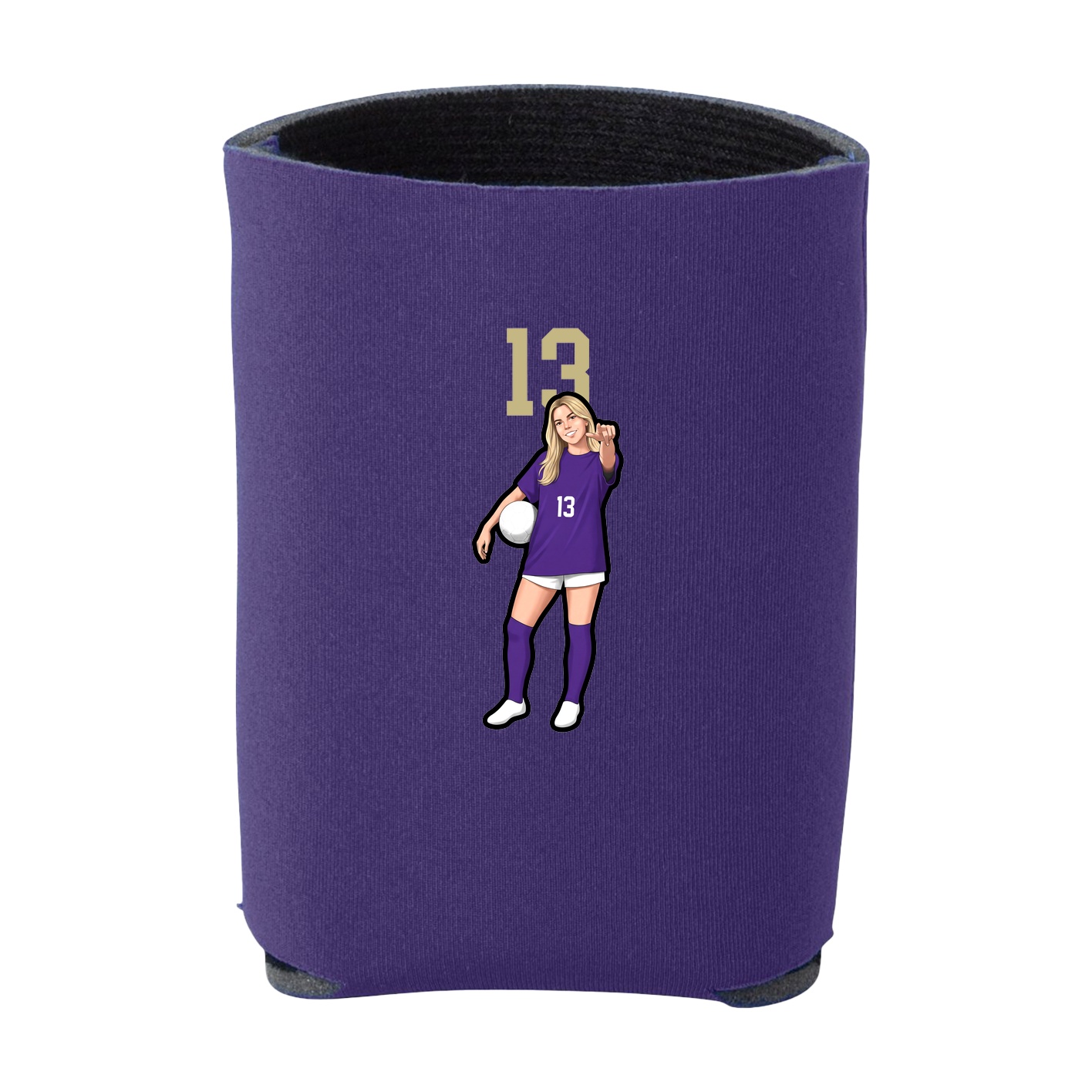 Can Holder — Number Top in Purple