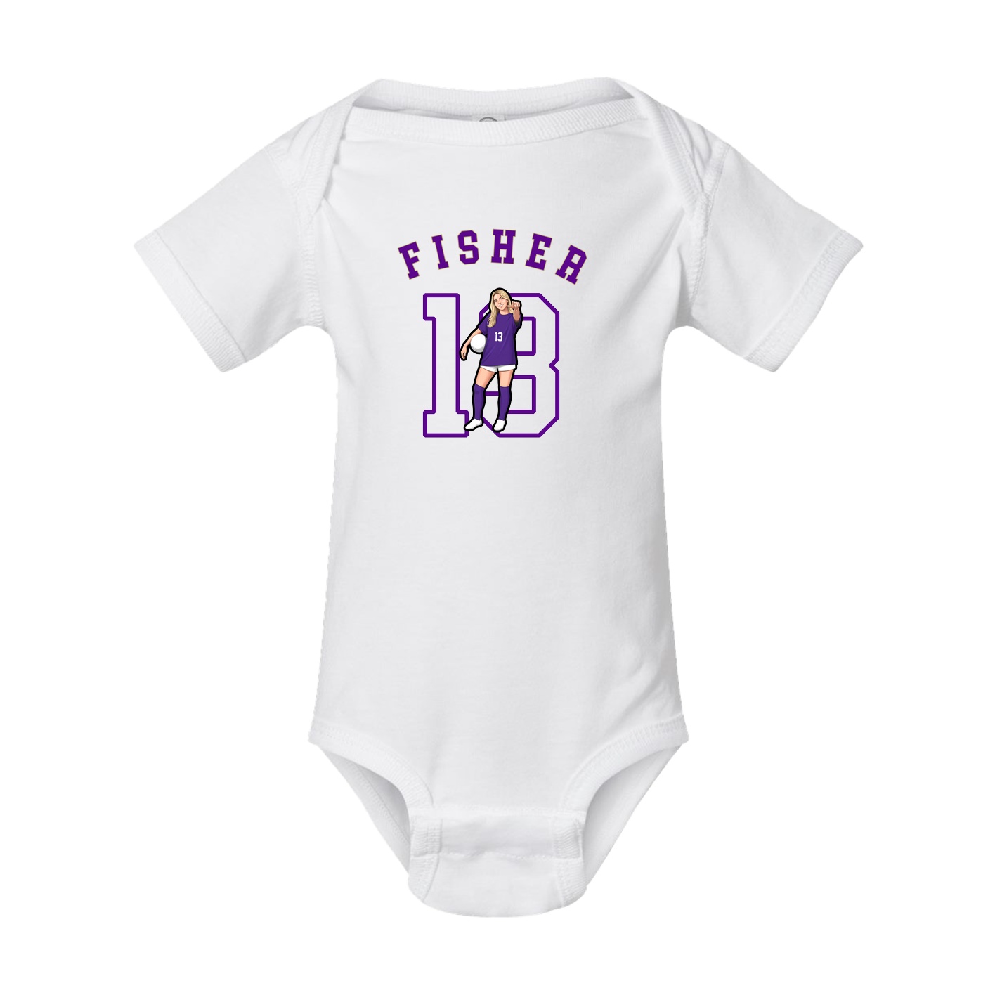 Baby Onesie — Shirsey Arch in White