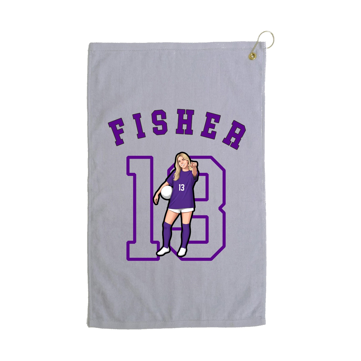 Golf Towel — Shirsey Arch in Grey