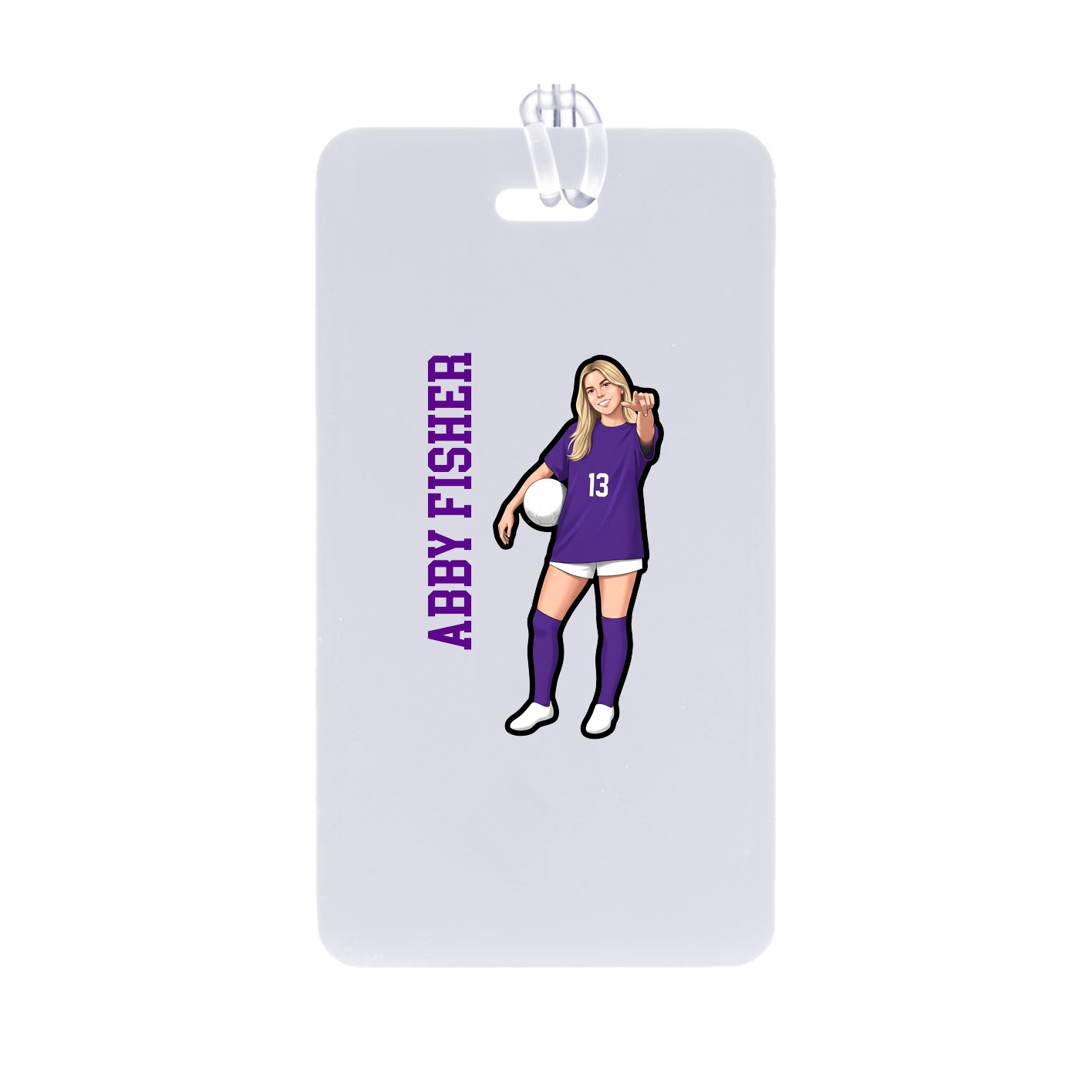 Bag Tag — Name Vertical in Classic