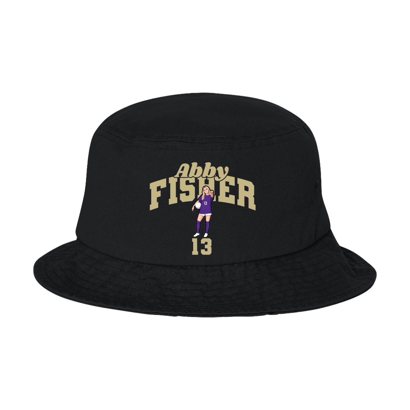 Bucket Cap — Signature Arch in Black