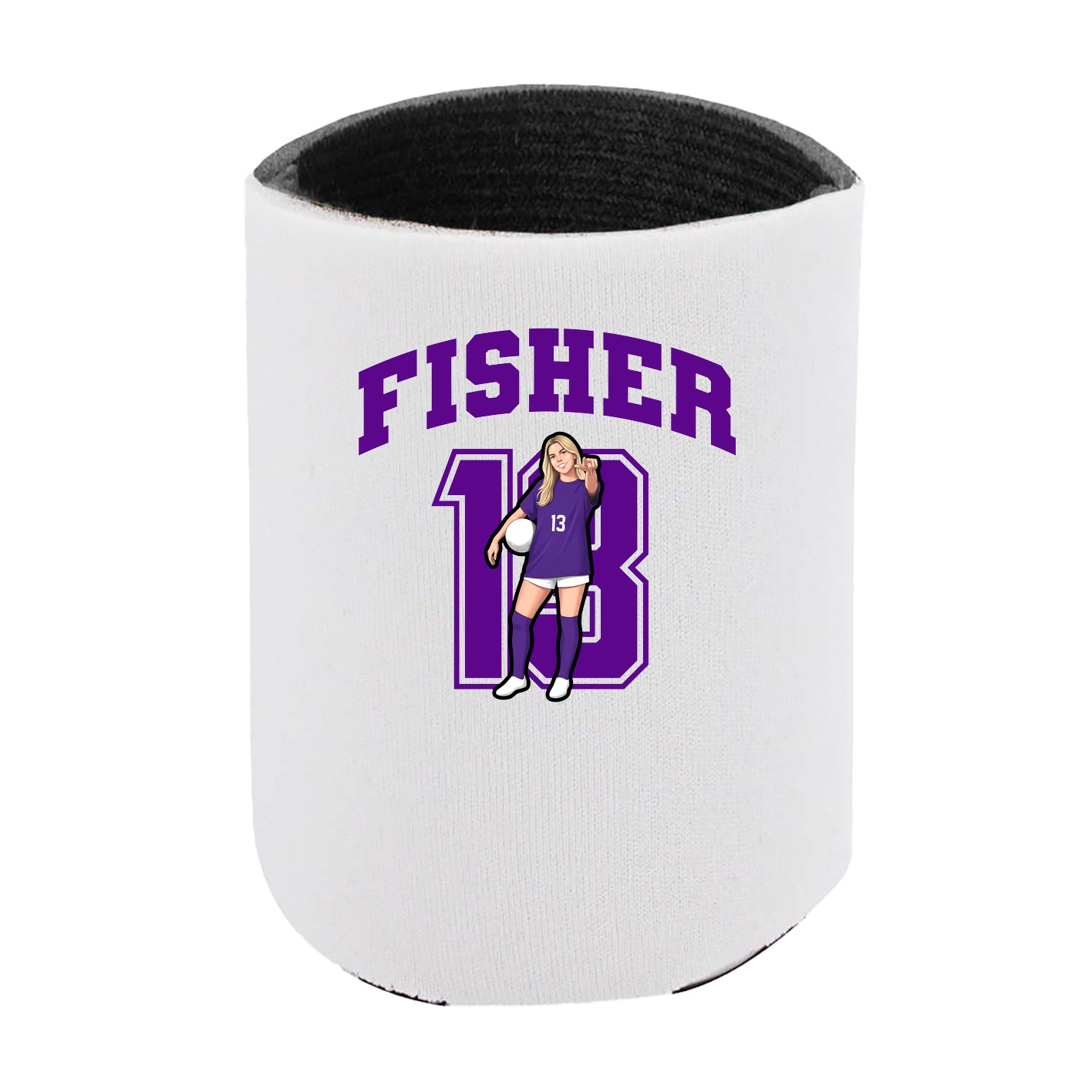 Can Holder — Number in White